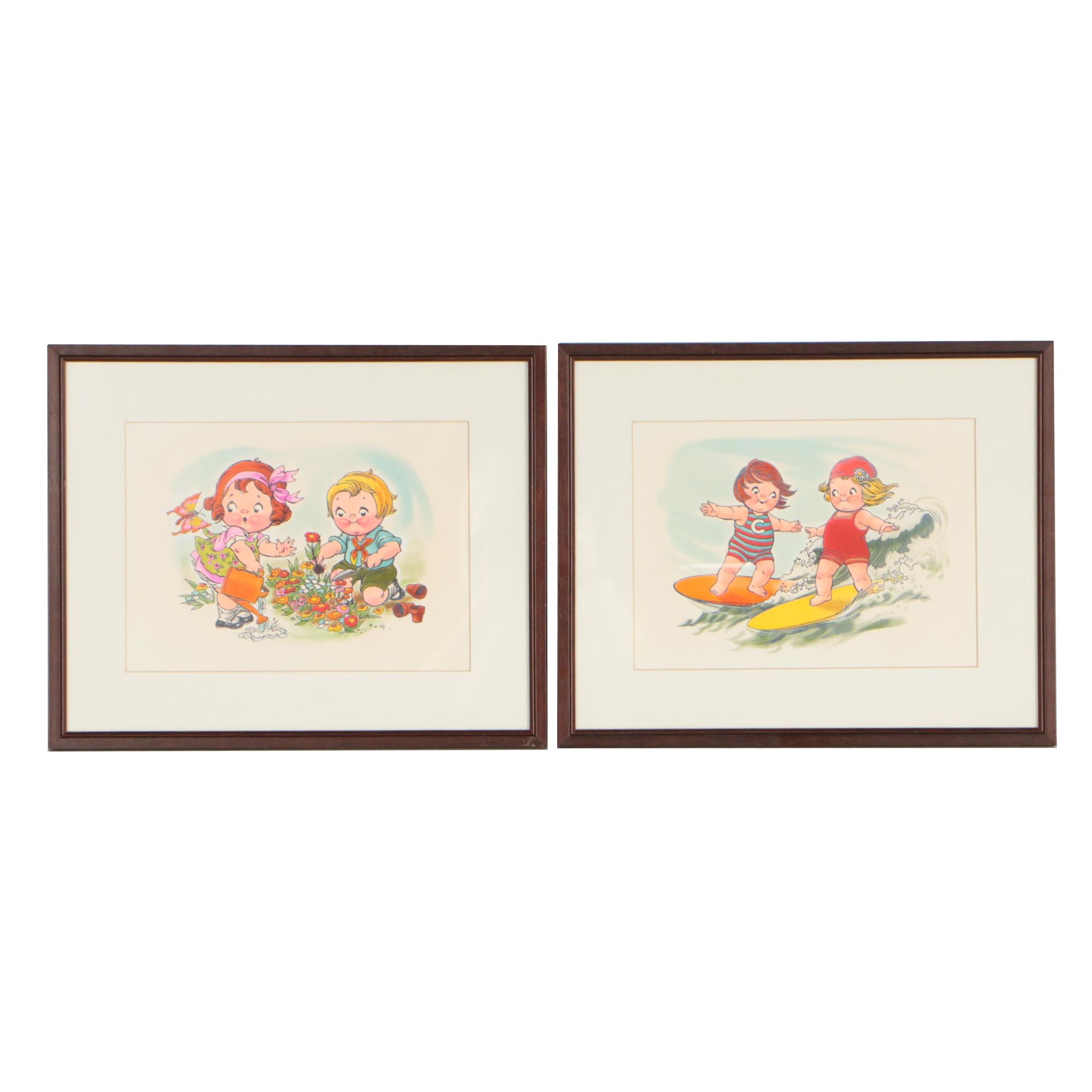 Campbell Soup Company Preliminary Illustrations for Campbell Kids 1978 Calendar