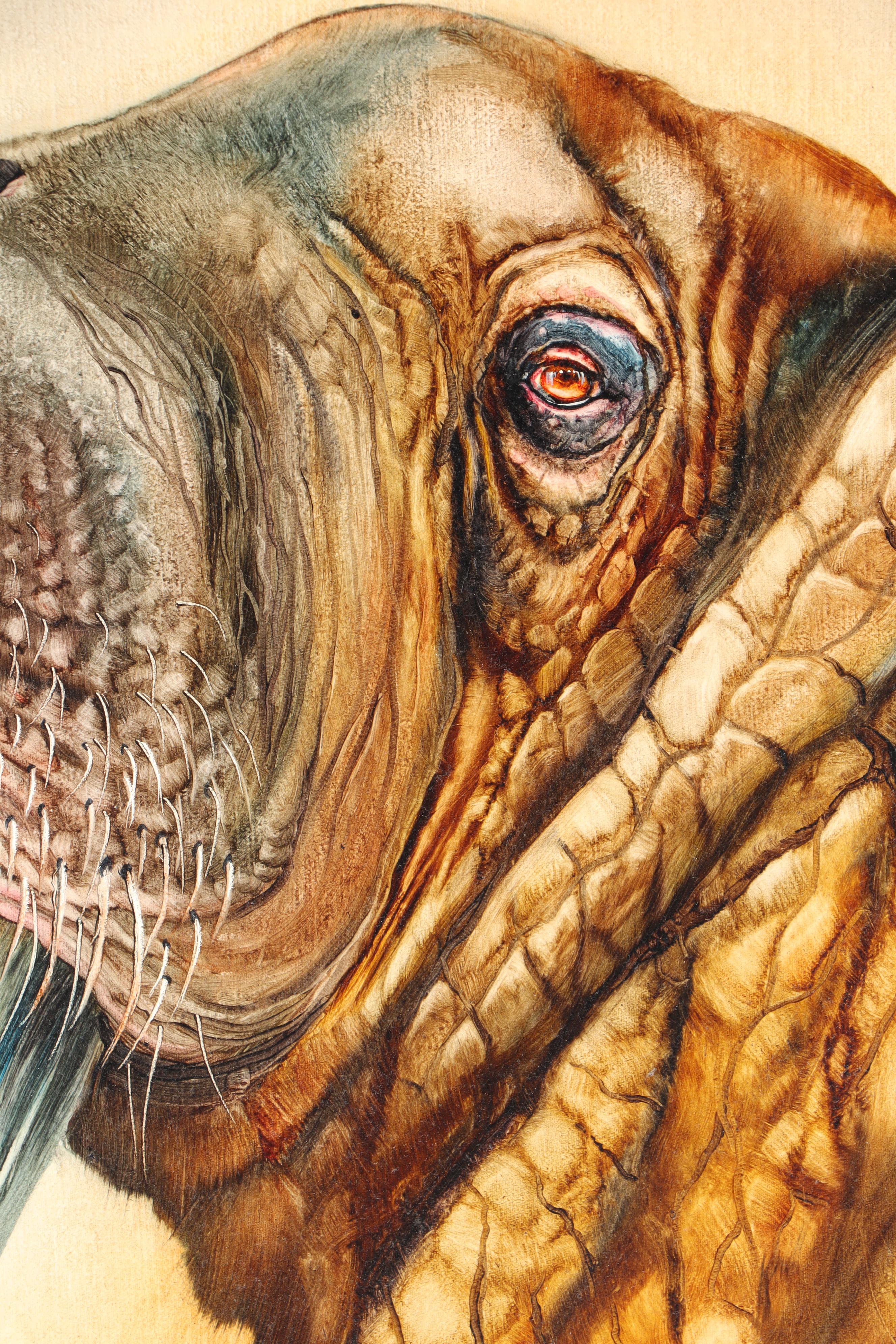 Marty Katon Oil Painting "Walrus", 1986