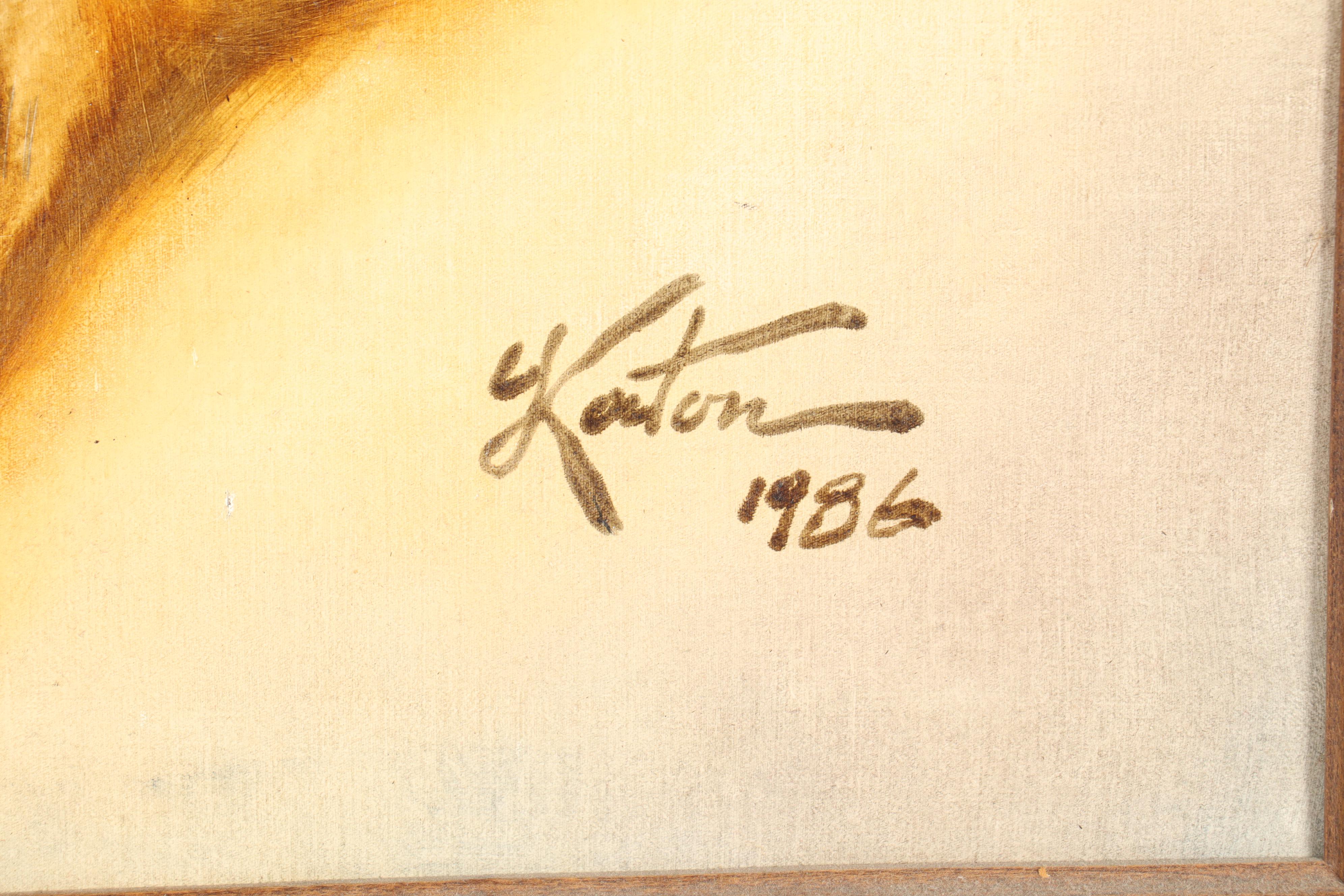 Marty Katon Oil Painting "Walrus", 1986