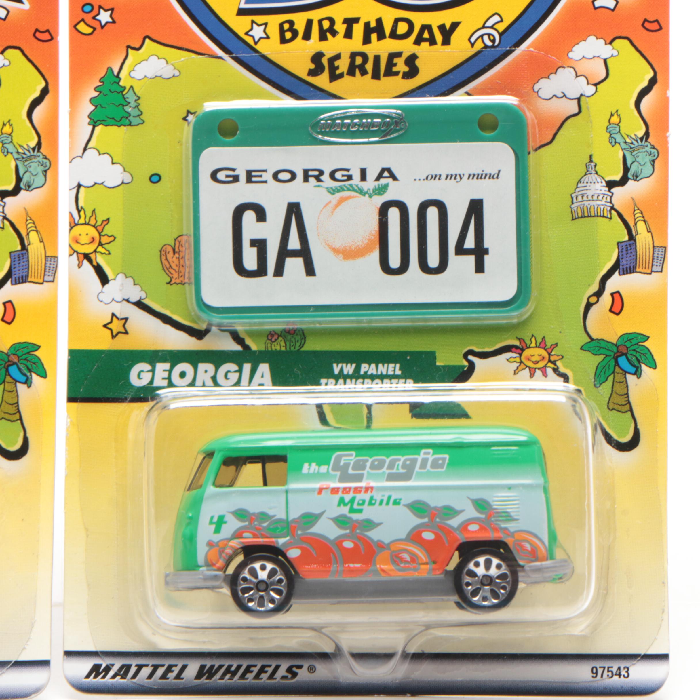 Bob Eckert Mattel Executive Signed Matchbox "50th Birthday Series" Boxed Cars