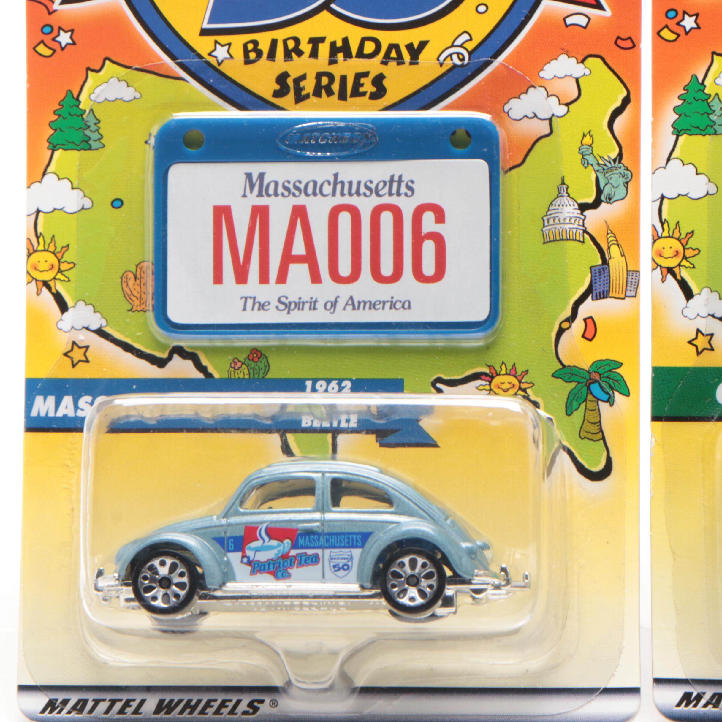 Bob Eckert Mattel Executive Signed Matchbox "50th Birthday Series" Boxed Cars