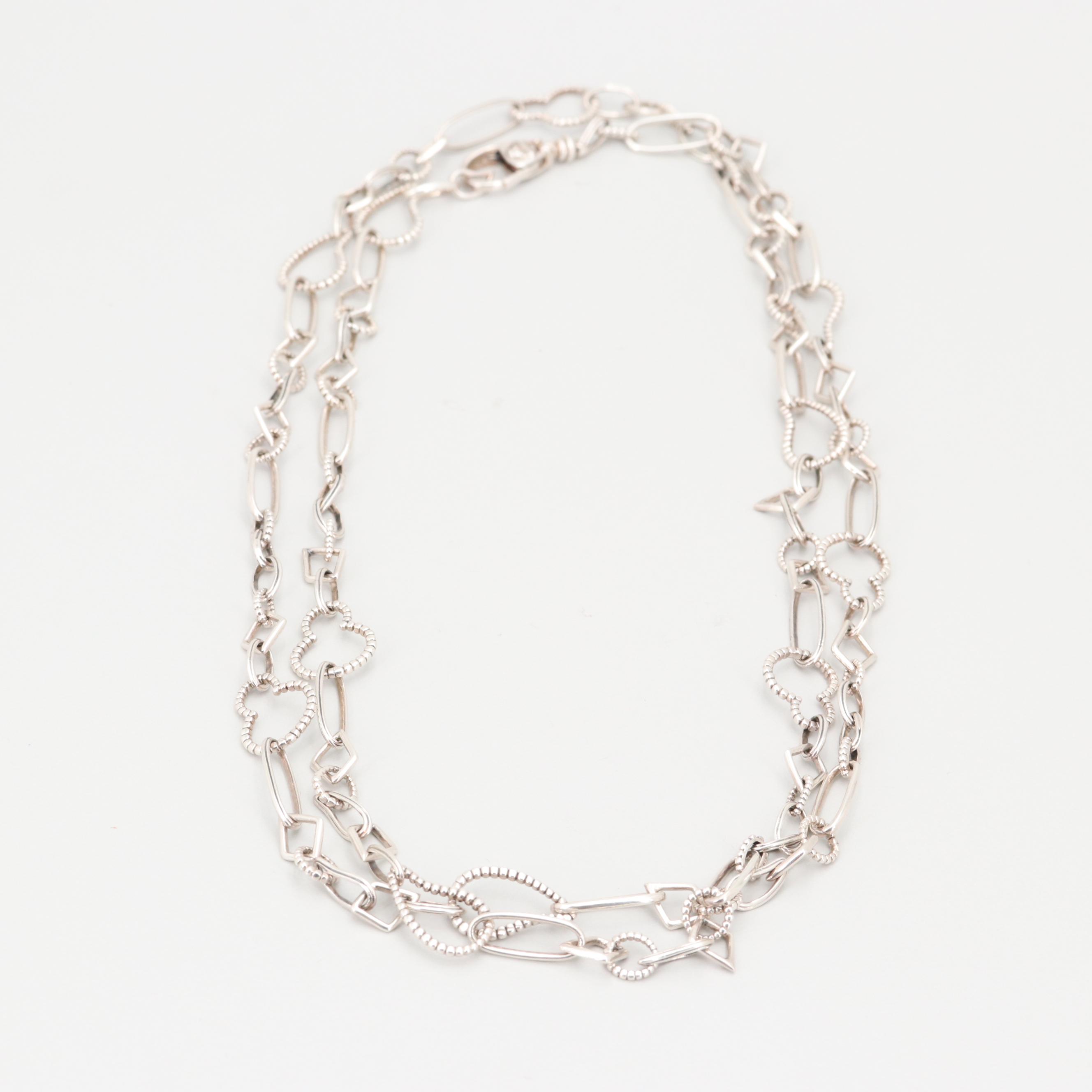 Lagos Sterling Silver Fancy Chain Necklace