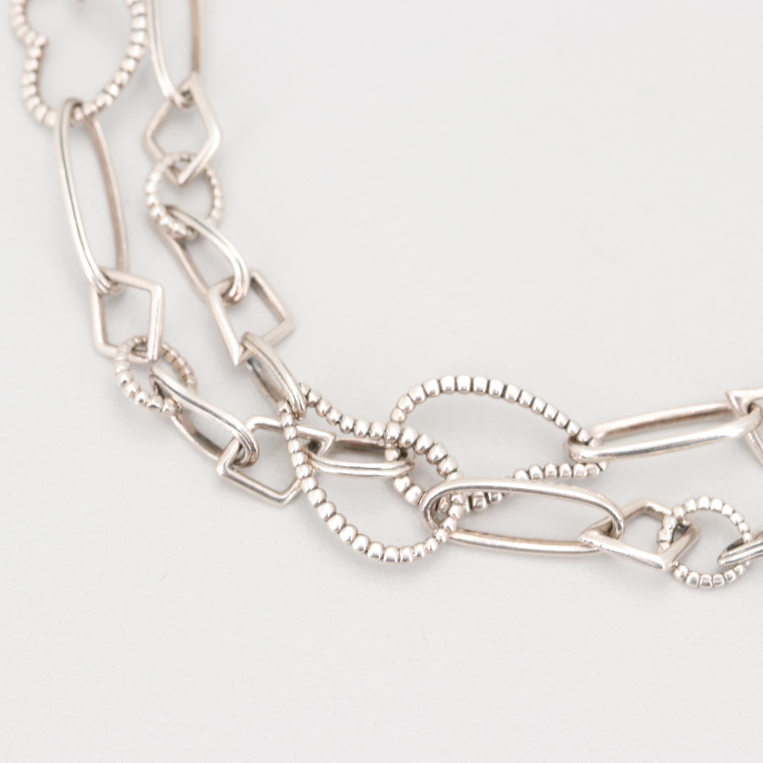 Lagos Sterling Silver Fancy Chain Necklace