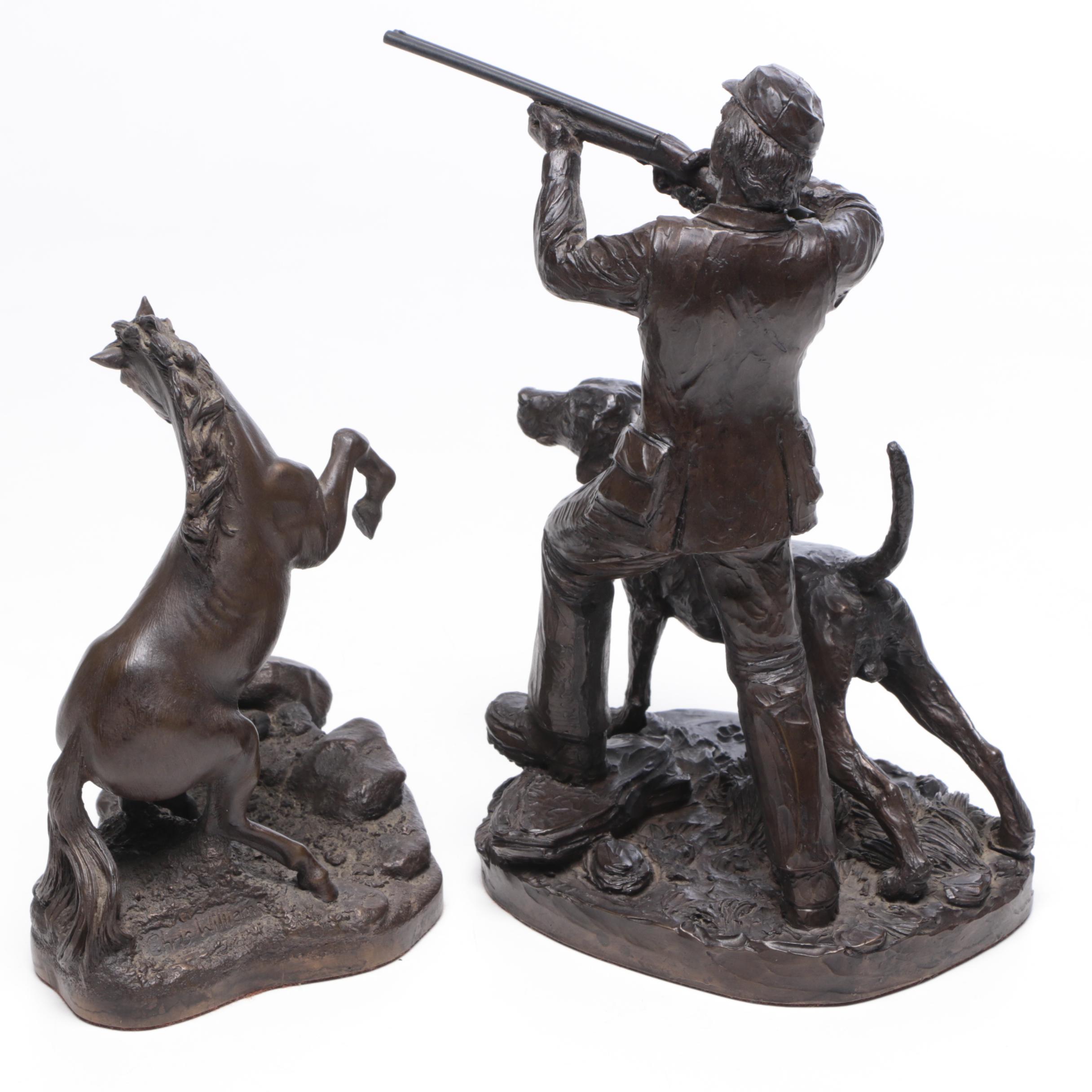 Heredities Limited Bronzed Resin Sculptures