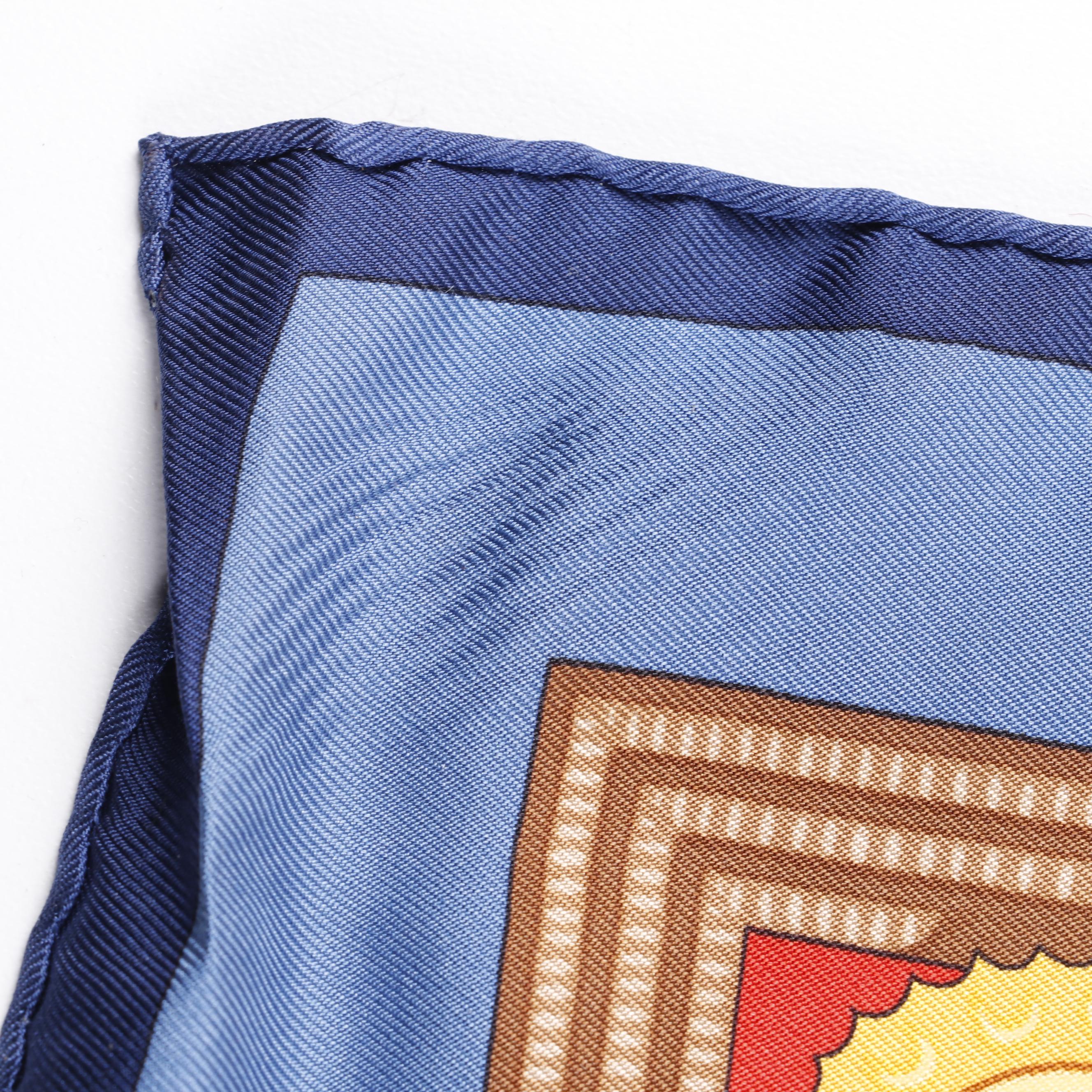 Hermès Paris "Hommage a l'Amitie Franco-Ellenique" Silk Scarf by Julia Abadie