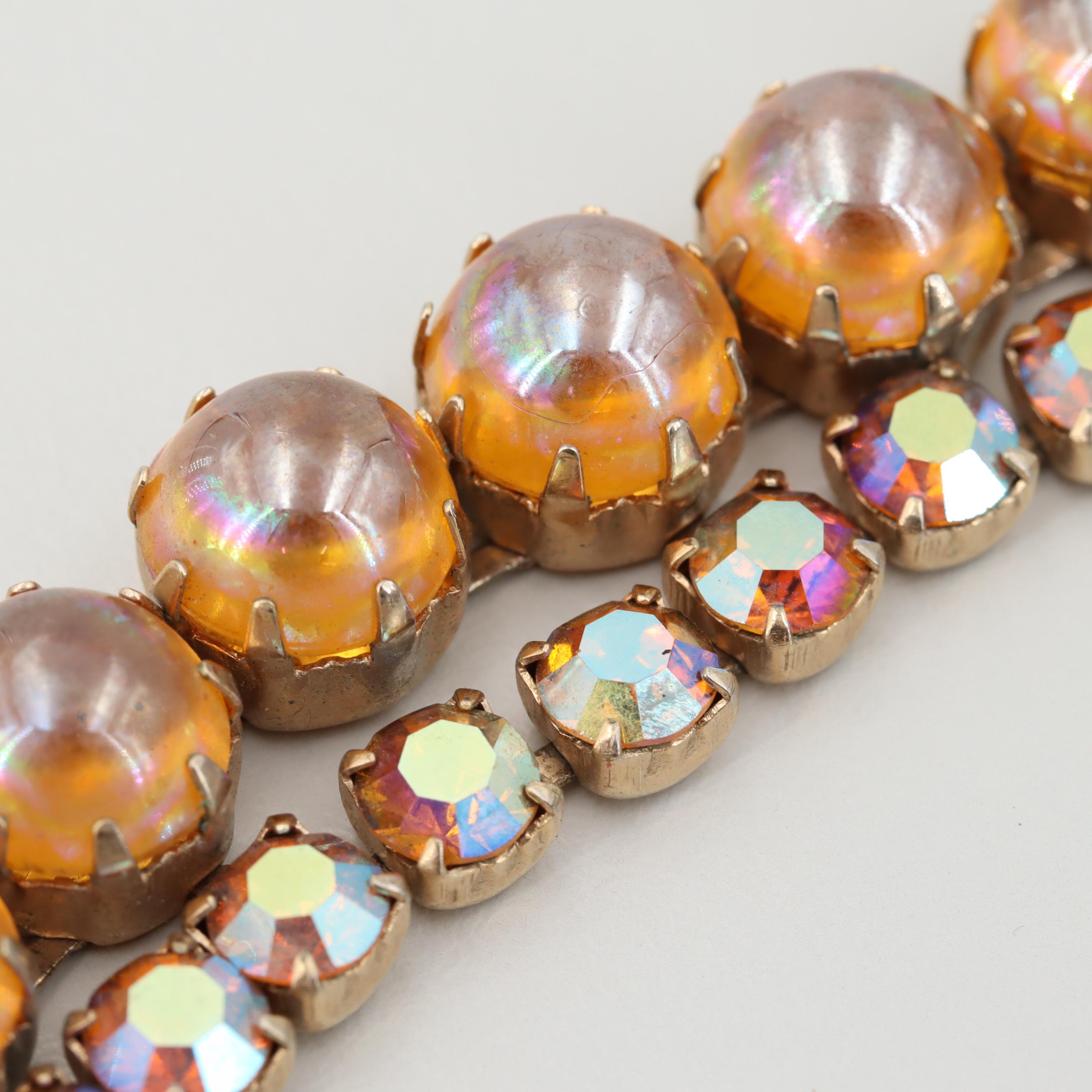 Vintage Fenichel Rhinestone Necklace