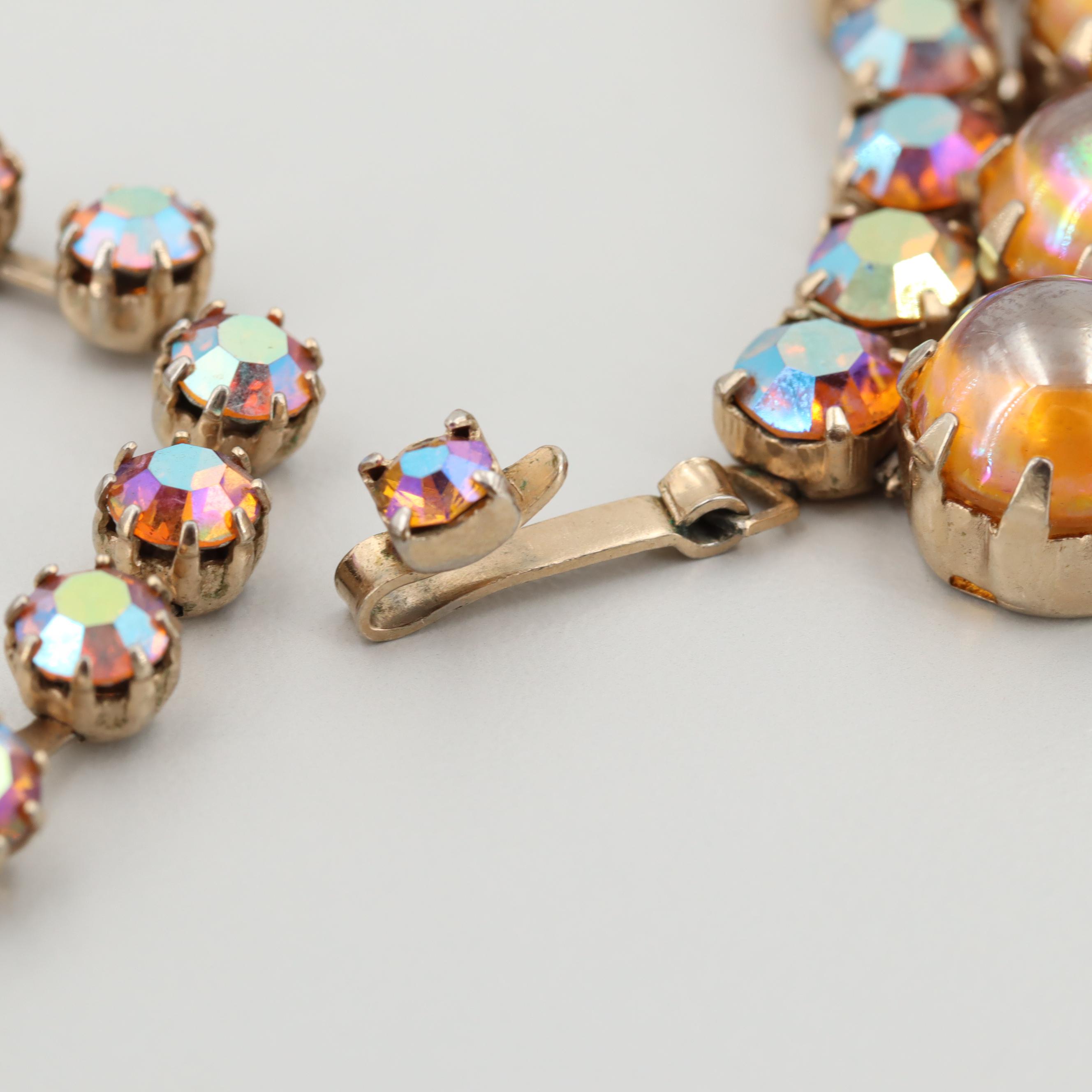 Vintage Fenichel Rhinestone Necklace