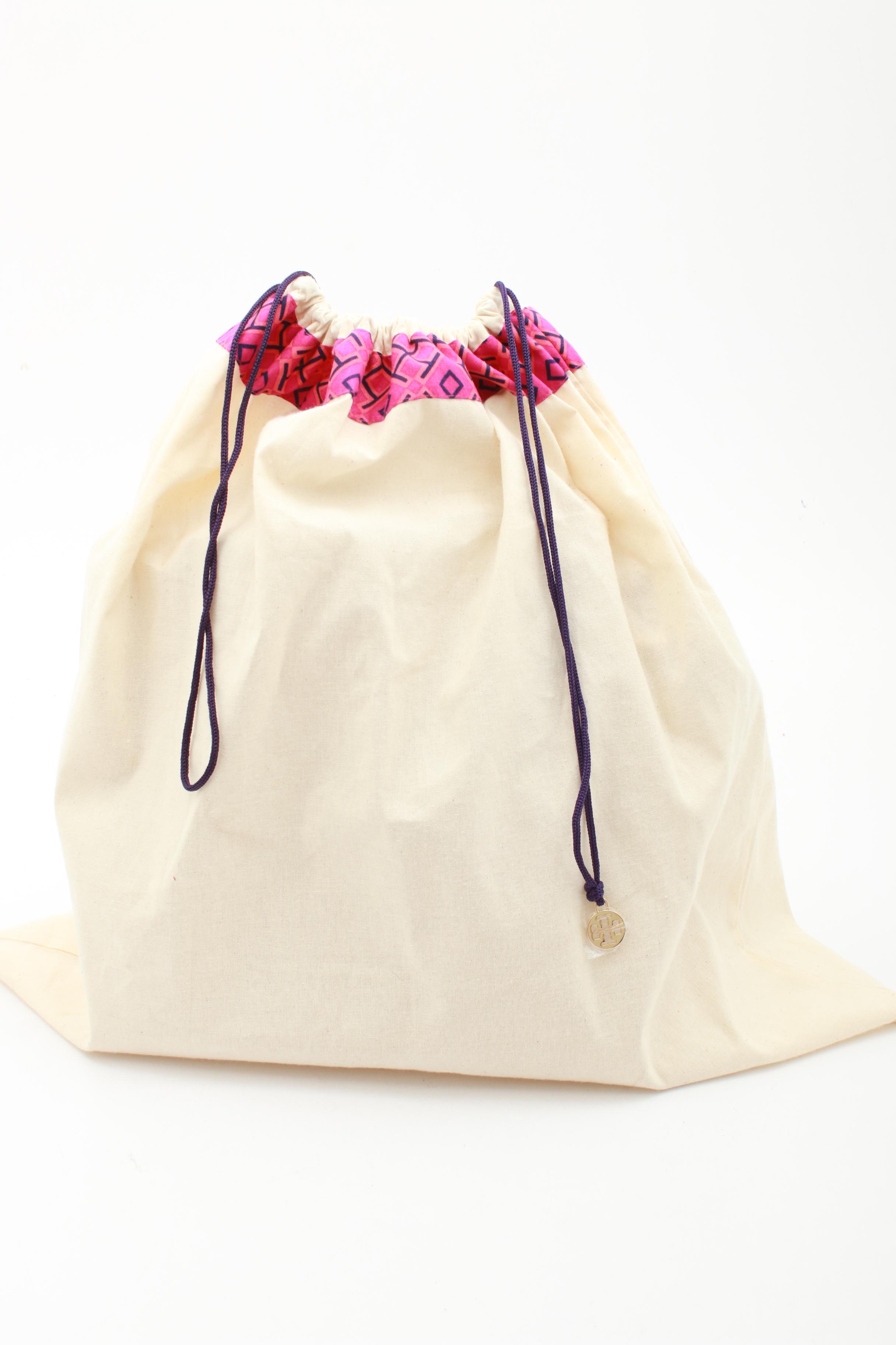 Tory Burch New York Tan Leather Flap Front Convertible Handbag