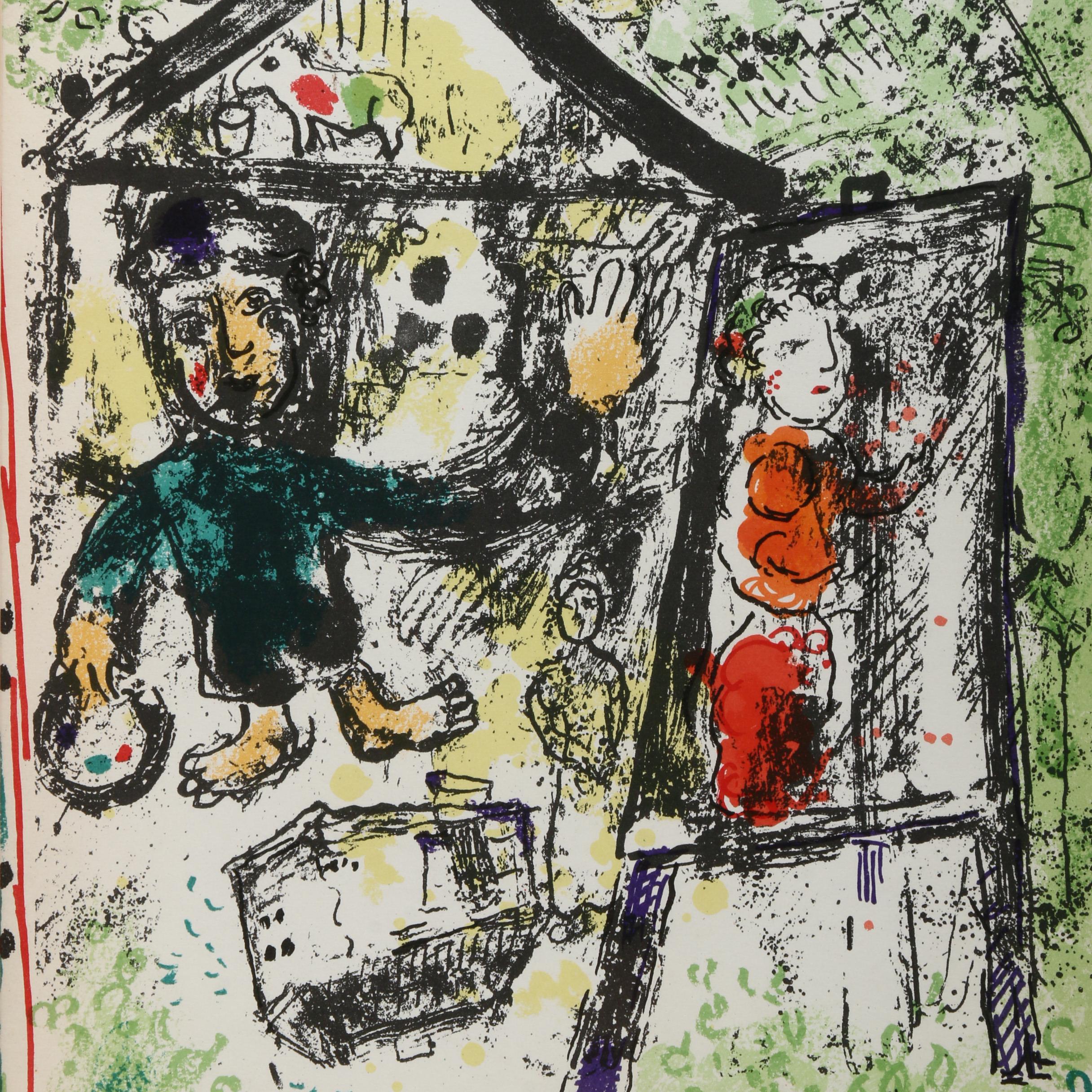 Marc Chagall Color Lithograph for "Derrière le Miroir"