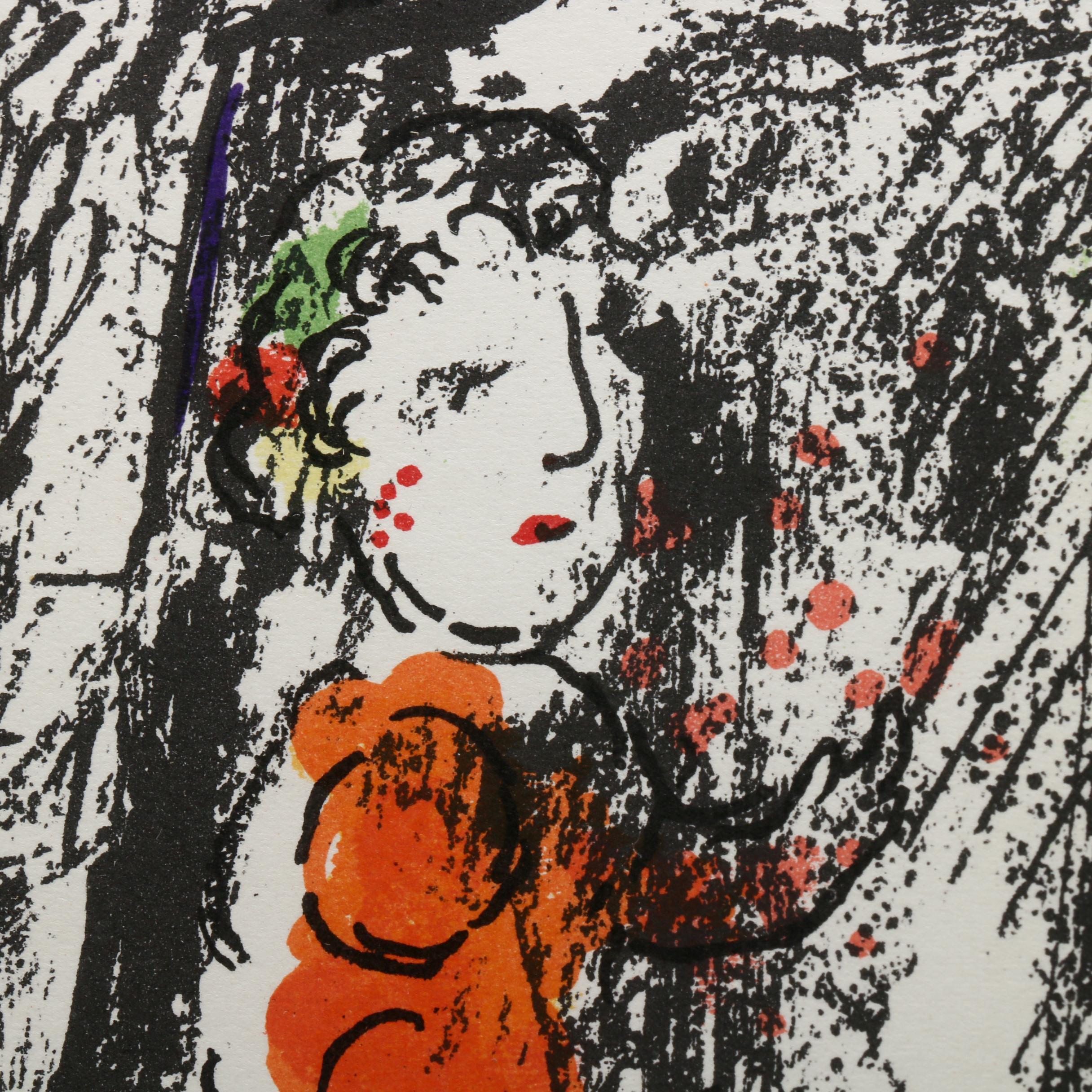 Marc Chagall Color Lithograph for "Derrière le Miroir"