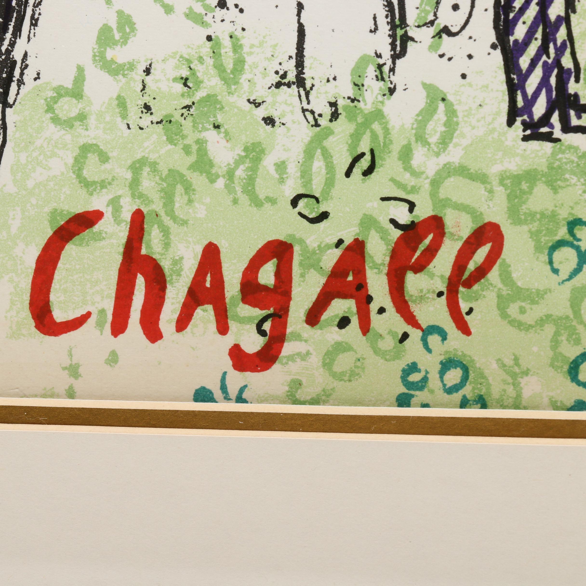 Marc Chagall Color Lithograph for "Derrière le Miroir"