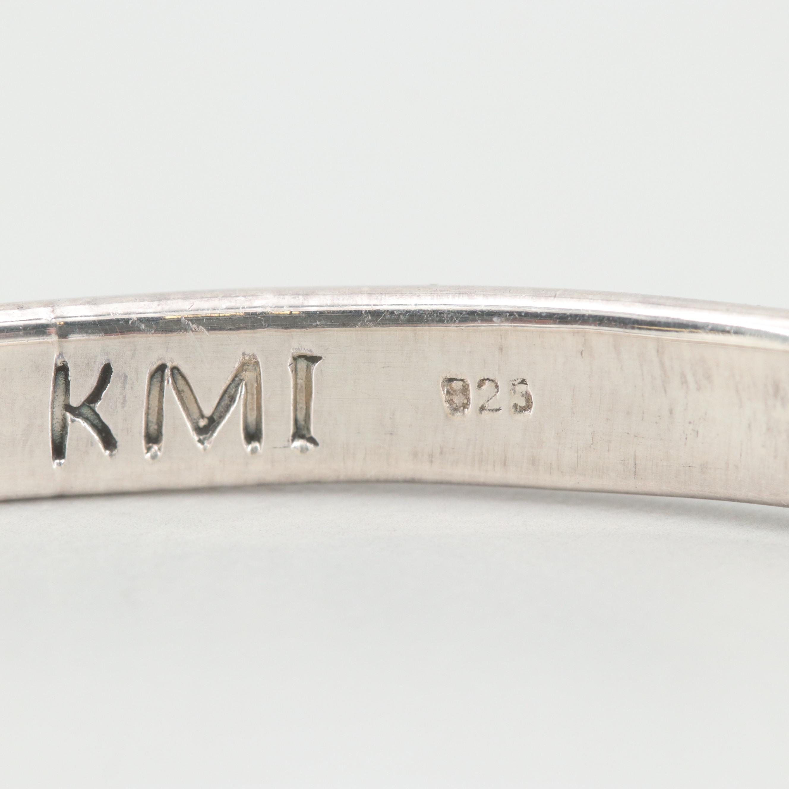 KMI Sterling Silver Scripture Bangle Bracelets with Engraved Bible Verses