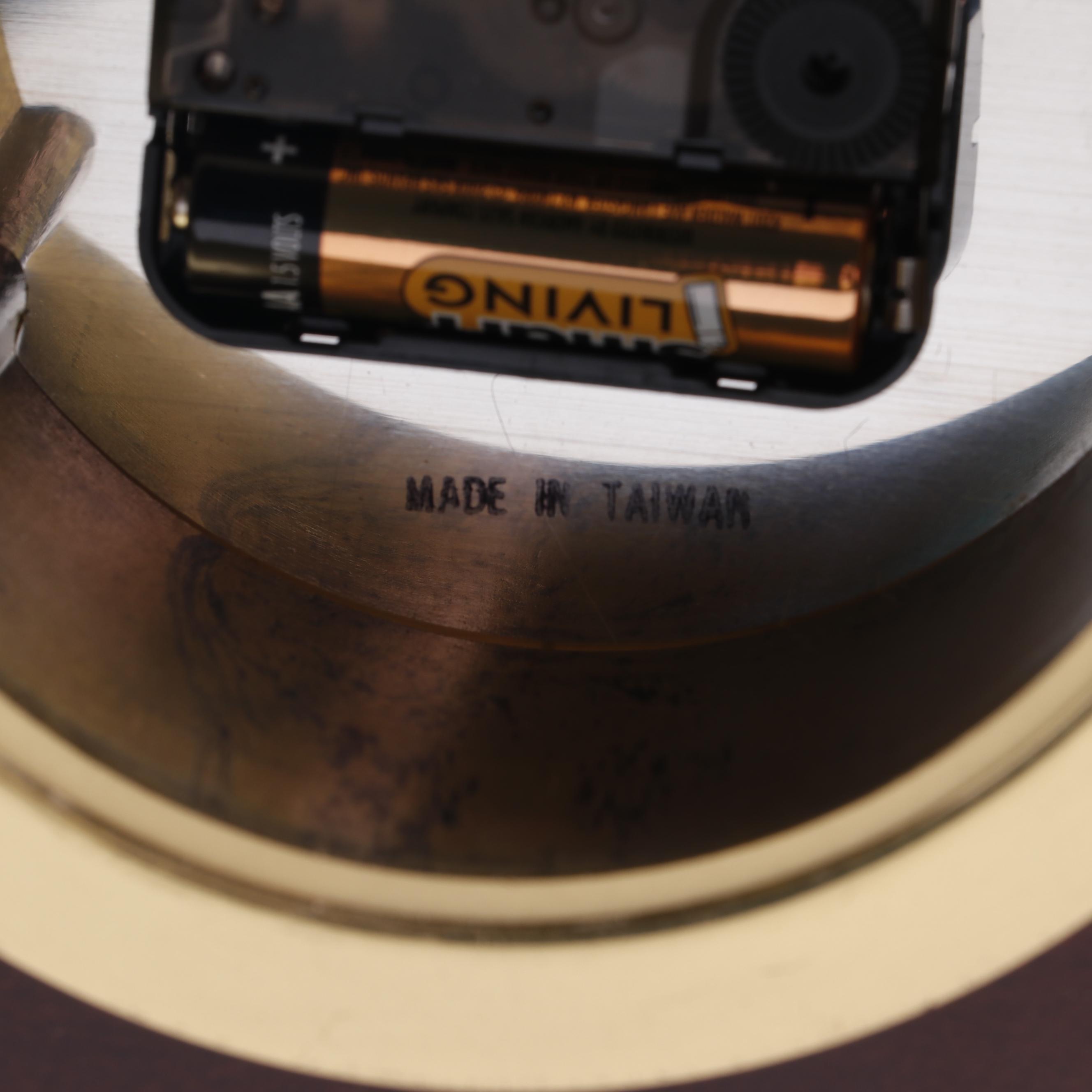 Seth Thomas "Charleston" Brass Ship's Clock and Barometer Set on Mahogany Stand