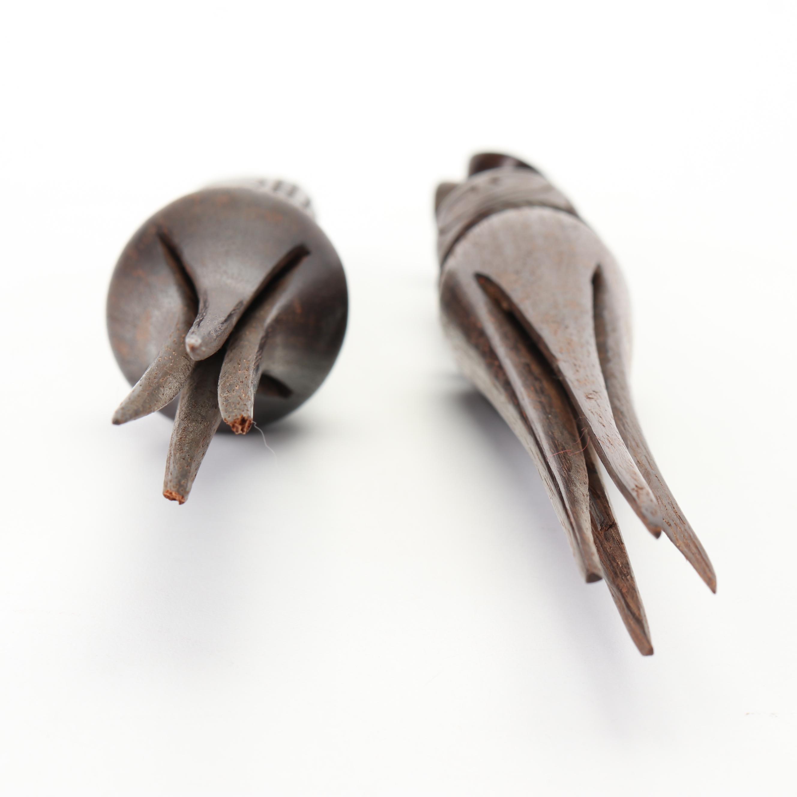 Fijian Carved Wood Ai Cula Ni Bokola "Cannibal" Forks