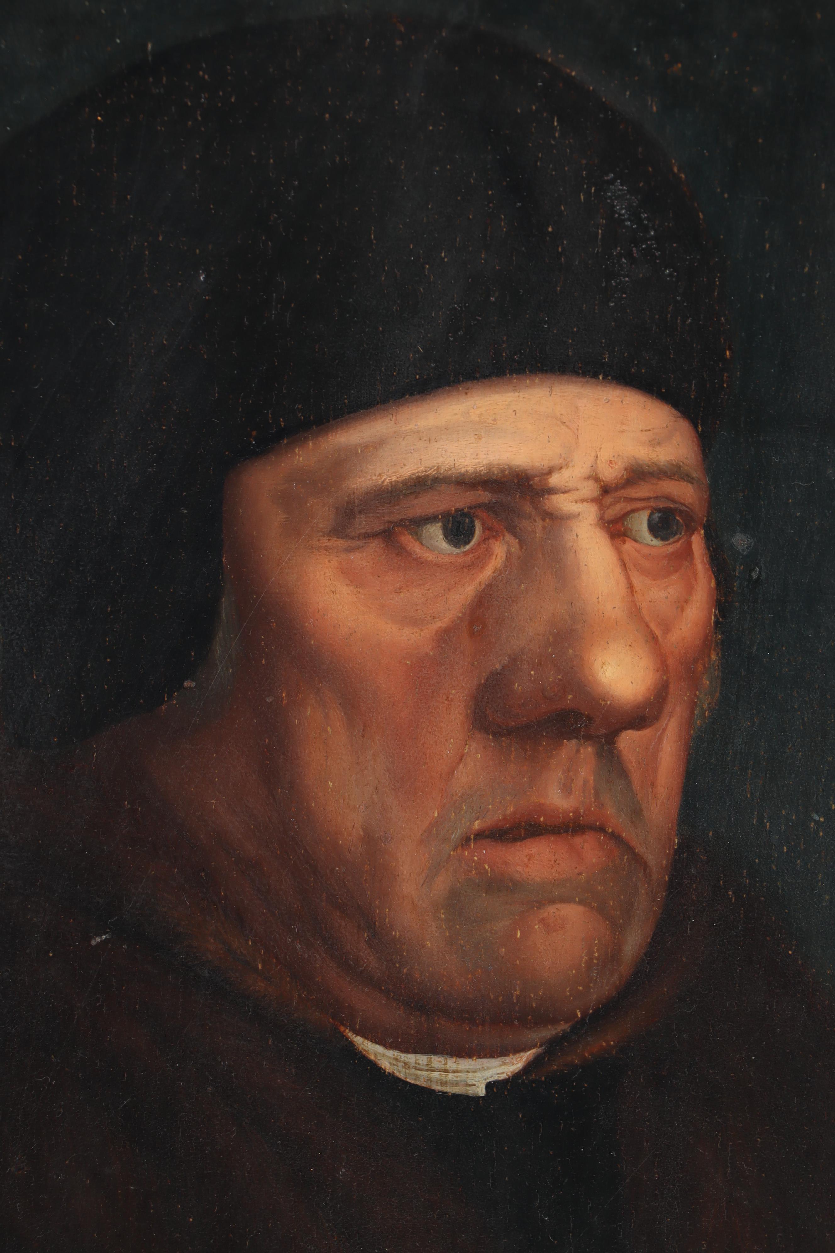 Copy Oil Painting After Hans Holbein "Portrait of Sir Henry Wyatt"