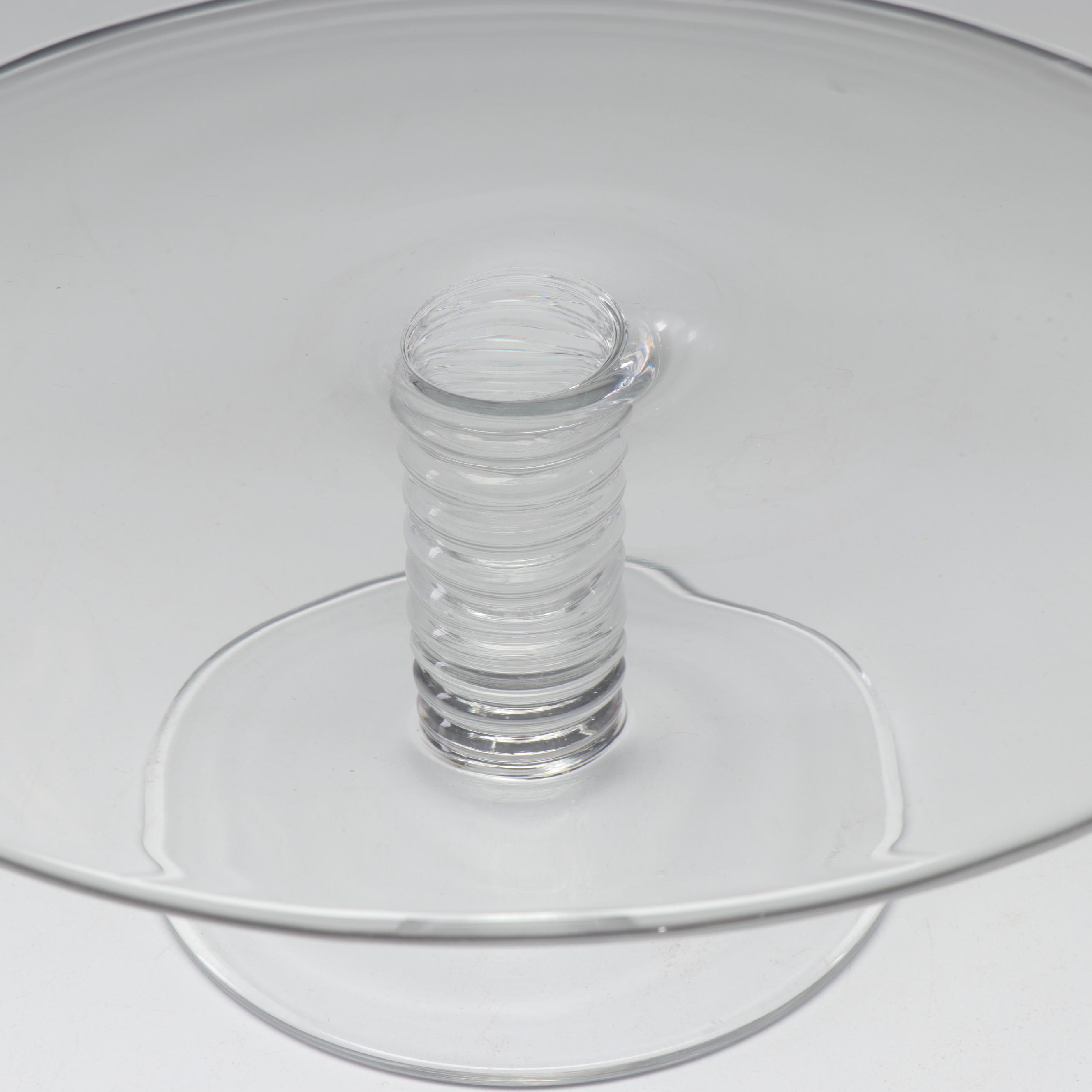 Tiffany & Co. "Mesa" Crystal Cake Stand