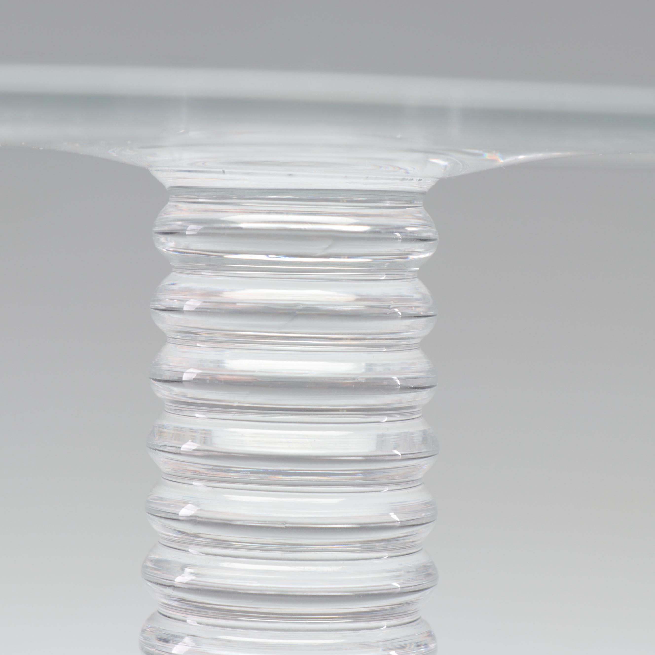 Tiffany & Co. "Mesa" Crystal Cake Stand