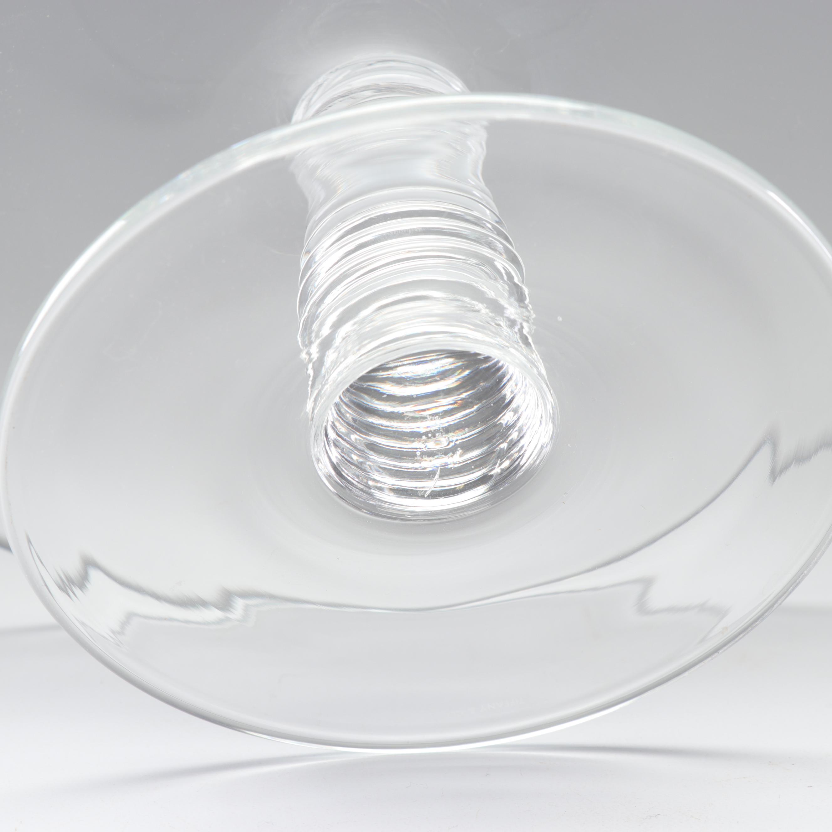 Tiffany & Co. "Mesa" Crystal Cake Stand