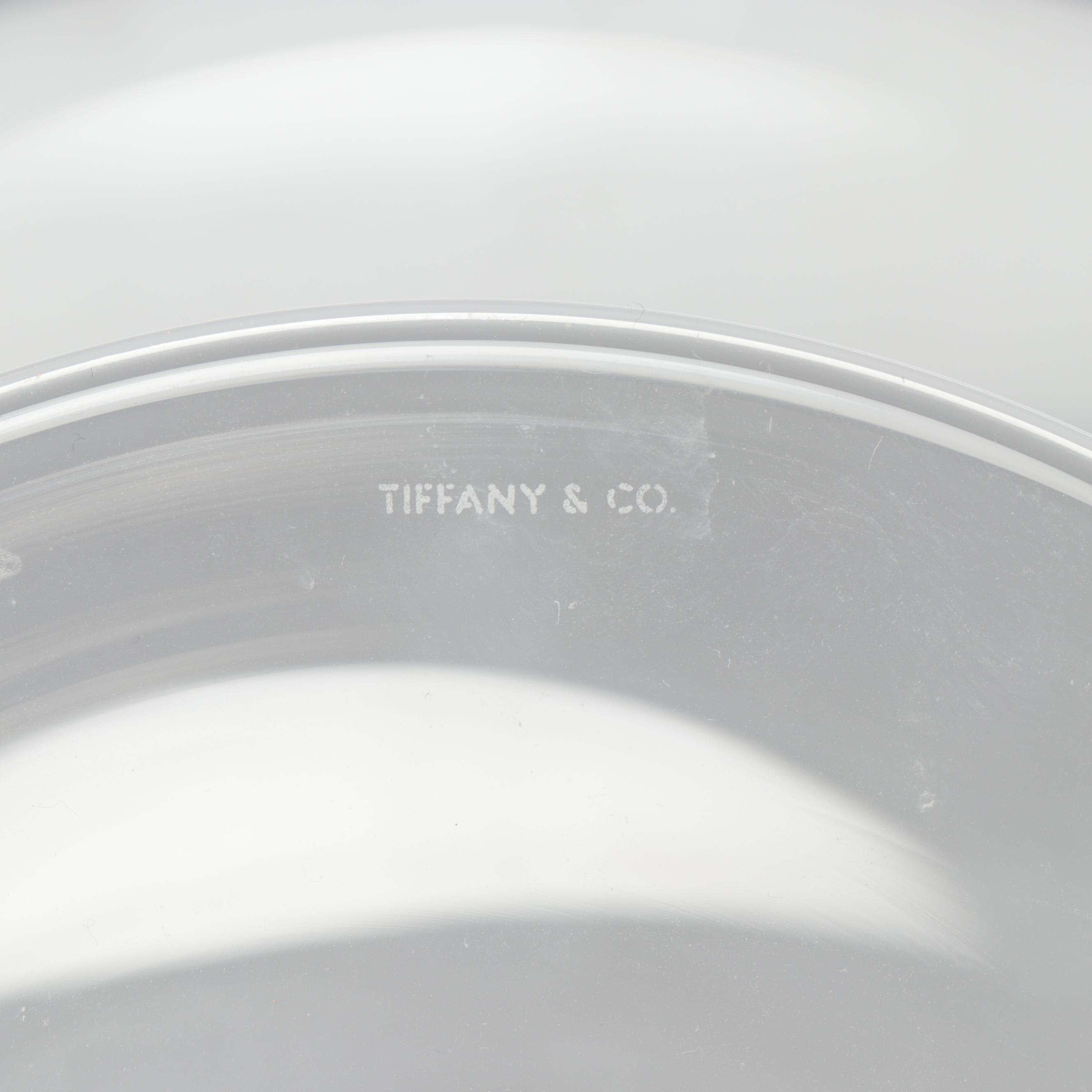 Tiffany & Co. "Mesa" Crystal Cake Stand