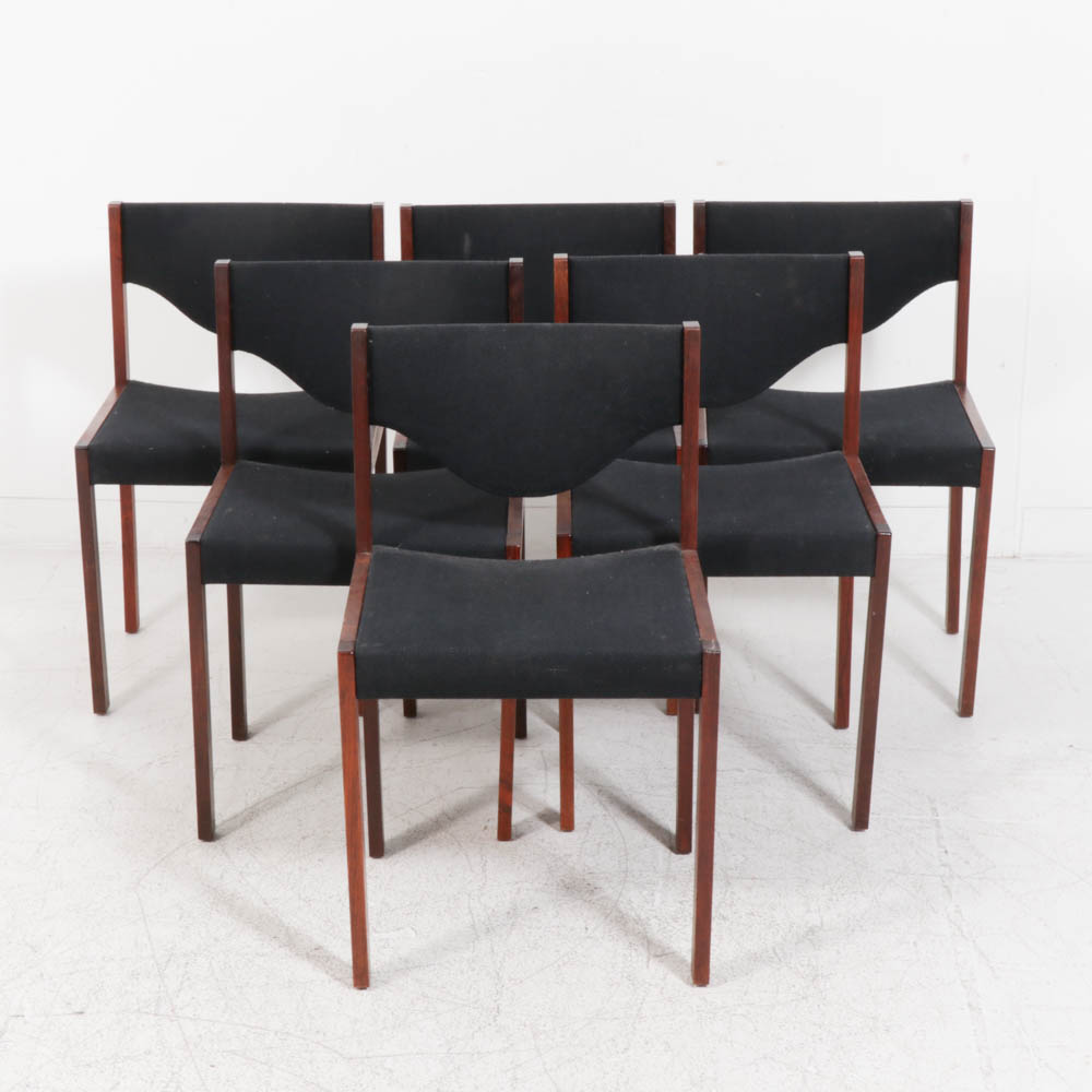 Harter Lübke Danish Modern Rosewood Dining Chairs, 1968