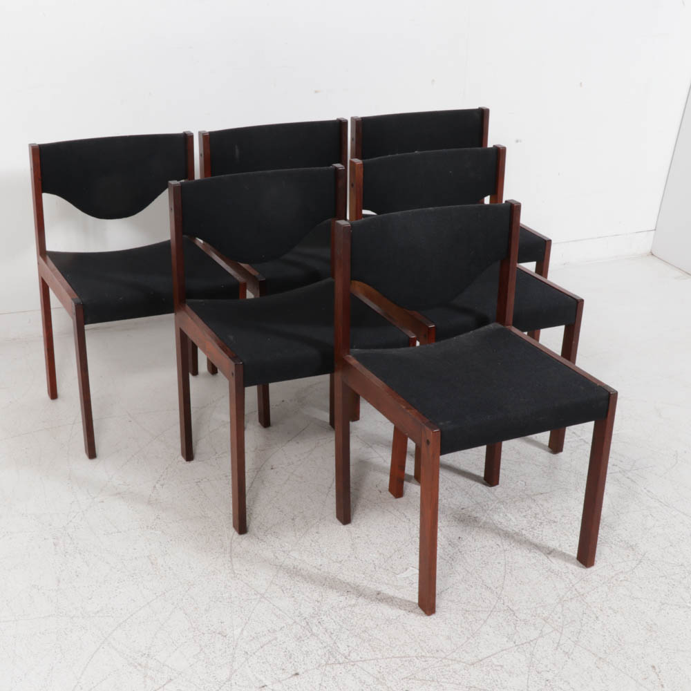Harter Lübke Danish Modern Rosewood Dining Chairs, 1968