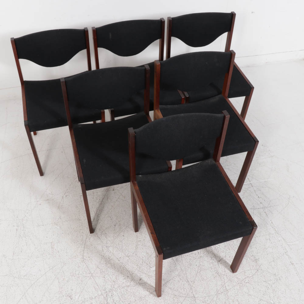Harter Lübke Danish Modern Rosewood Dining Chairs, 1968