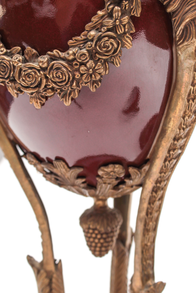 Wong Lee 1895 Porcelain and Bronze Urns, Late 20th Century