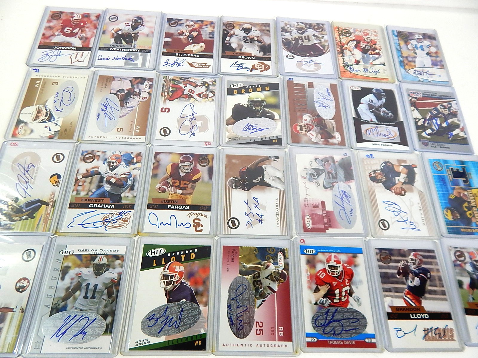 Signed Limited Edition Football Cards