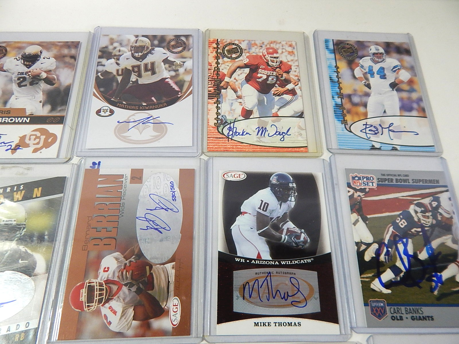 Signed Limited Edition Football Cards