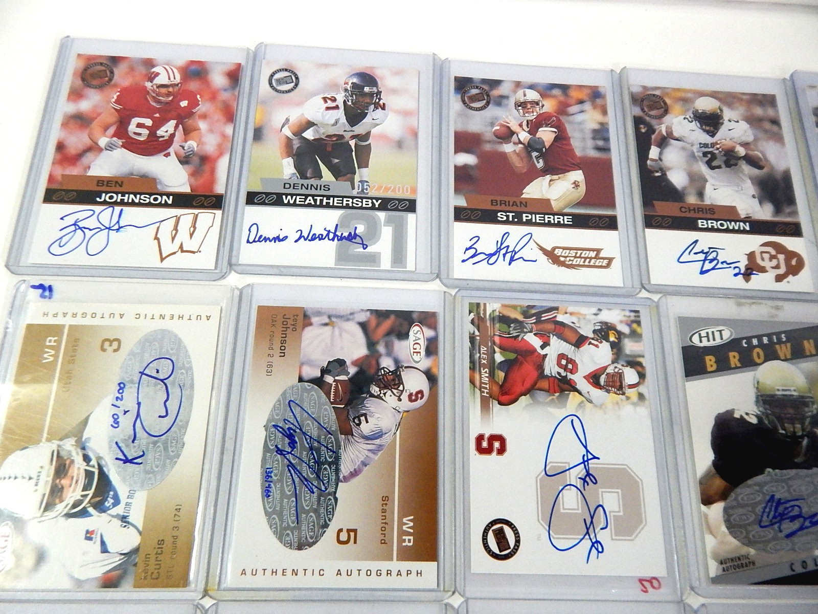 Signed Limited Edition Football Cards