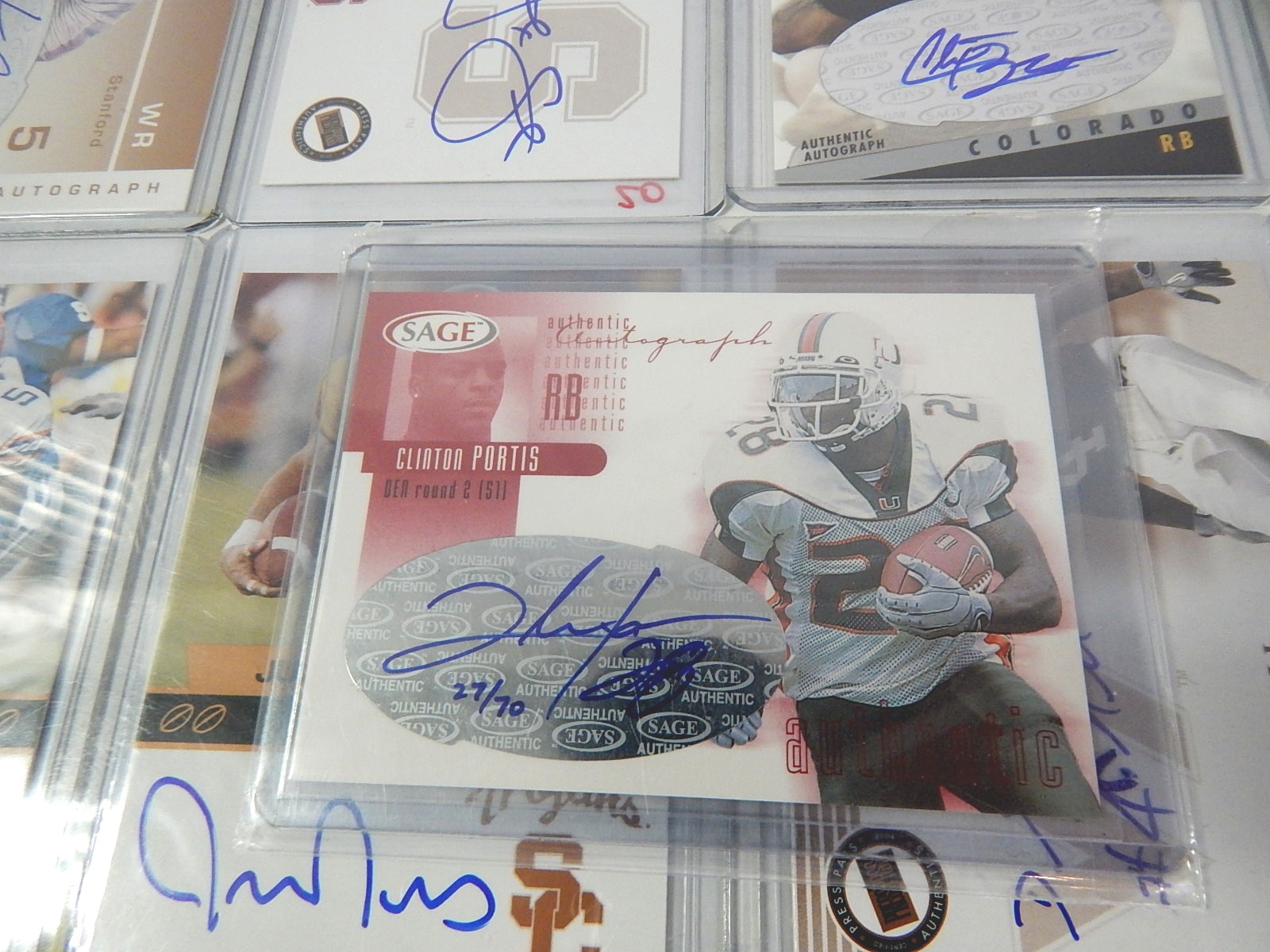 Signed Limited Edition Football Cards