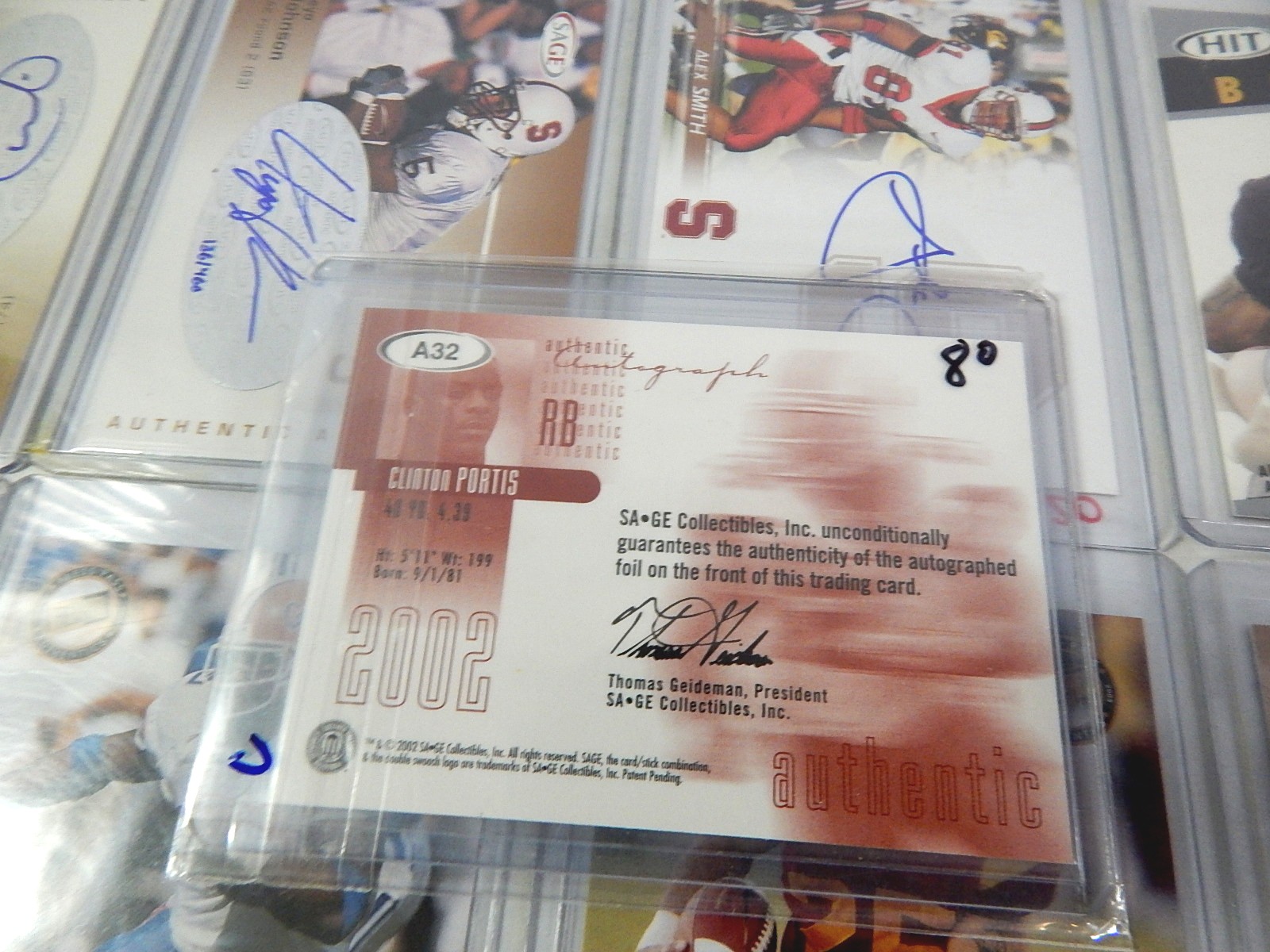 Signed Limited Edition Football Cards