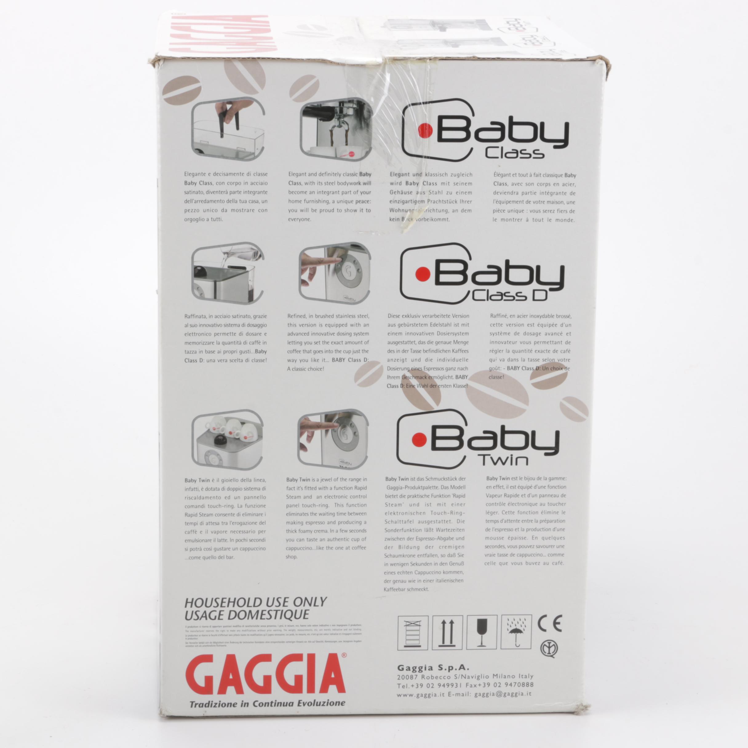 Gaggia Baby Twin Espresso Machine