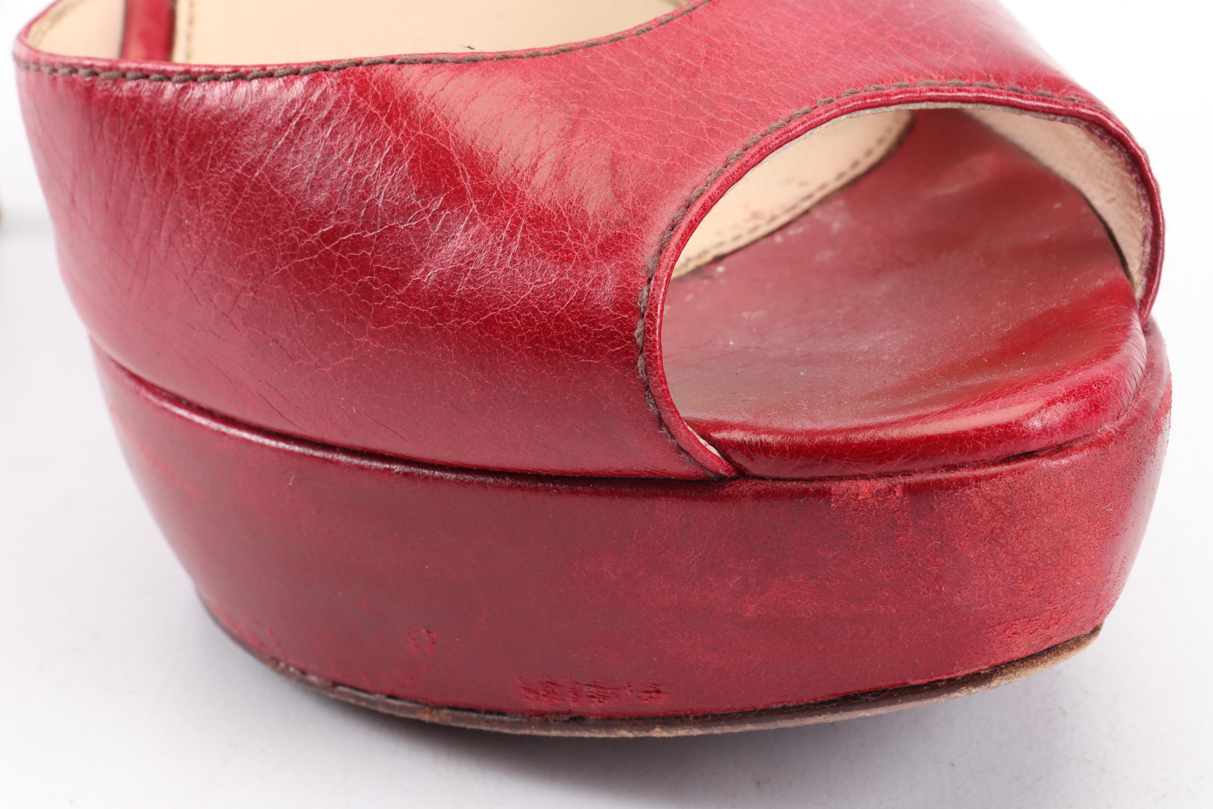 Paul Smith for Emma Hope Brogue Heels and Prada Platform Leather Peep-Toe Heels