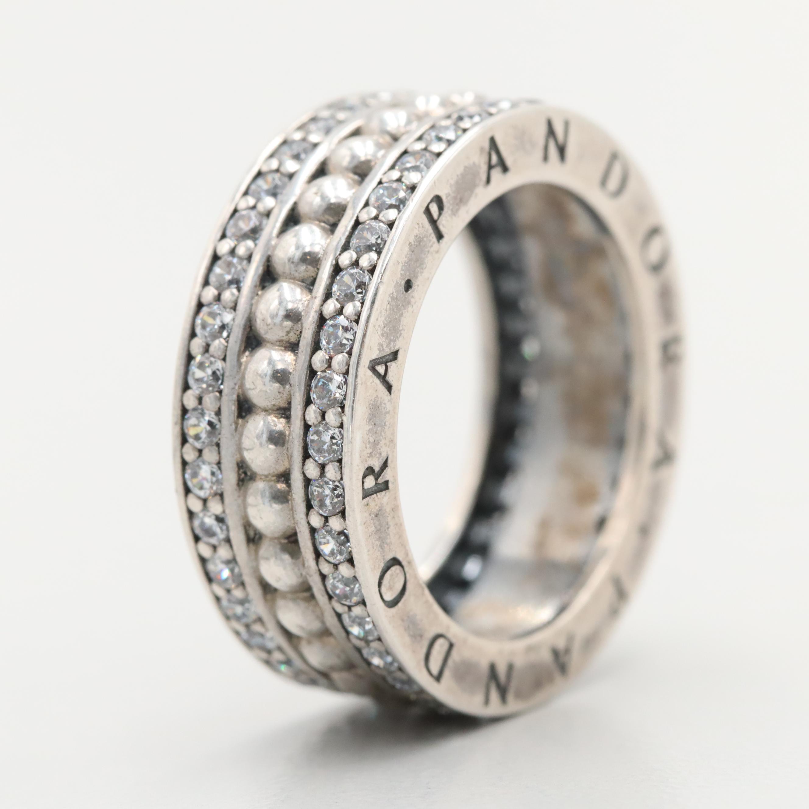Pandora Sterling Silver Cubic Zirconia Ring