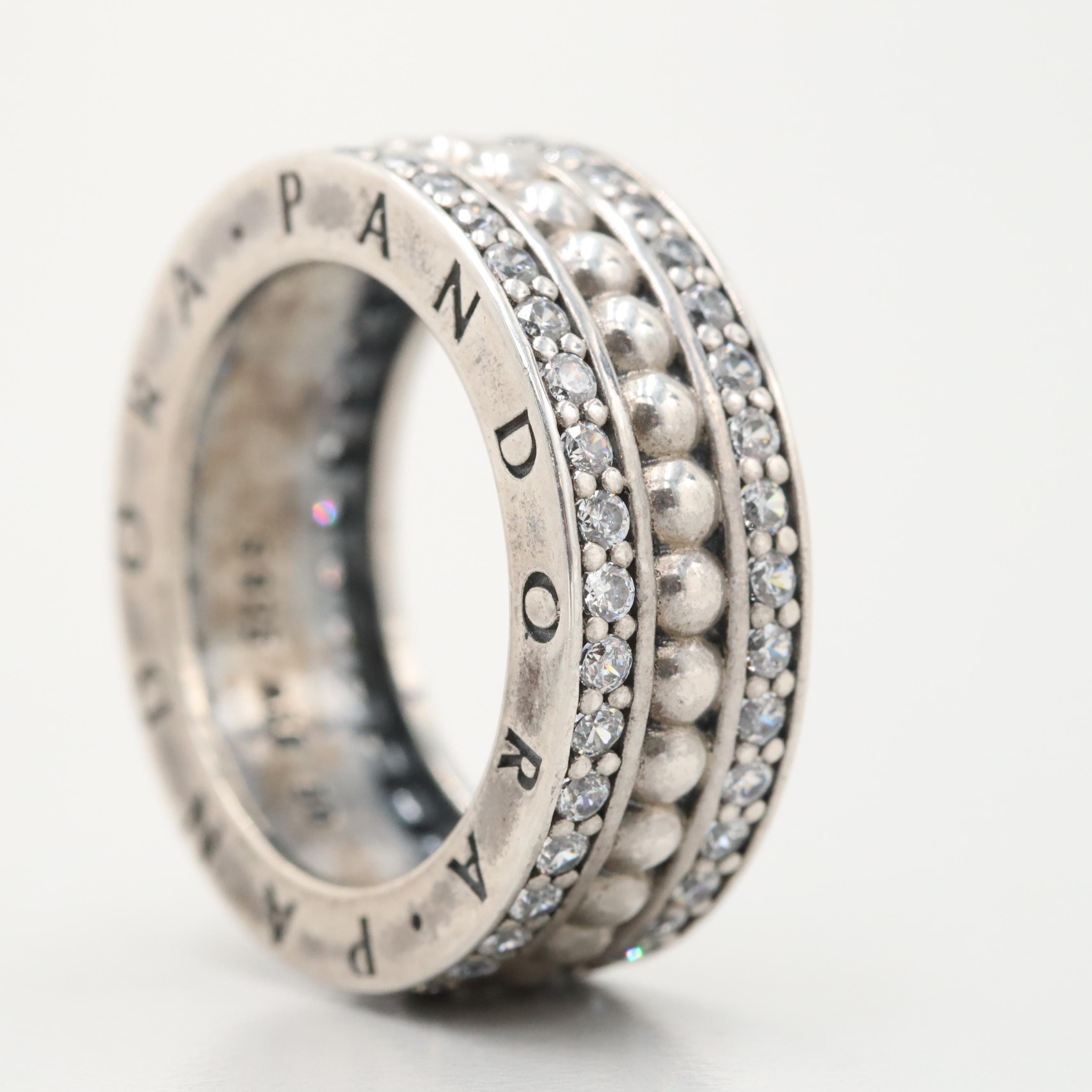 Pandora Sterling Silver Cubic Zirconia Ring