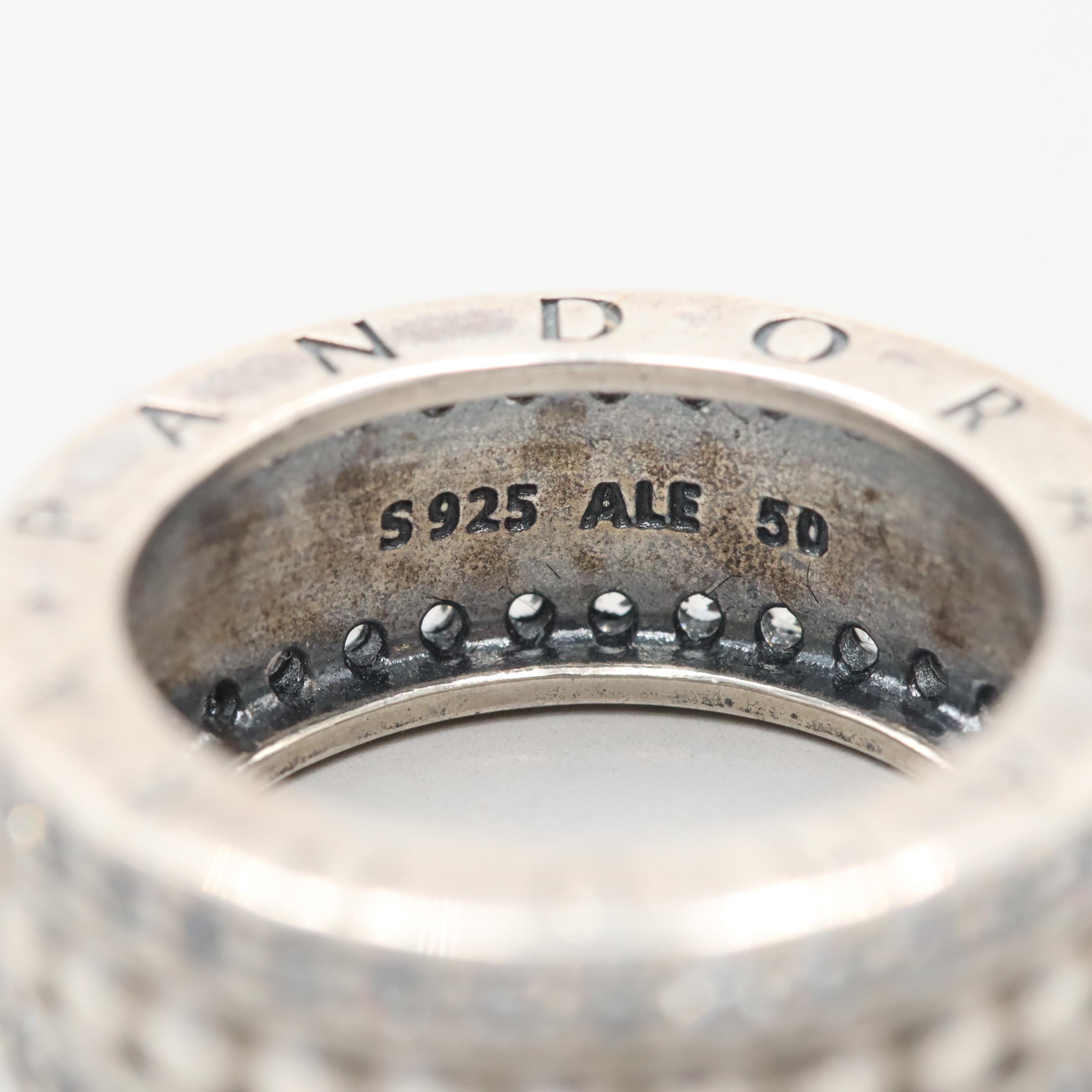 Pandora Sterling Silver Cubic Zirconia Ring