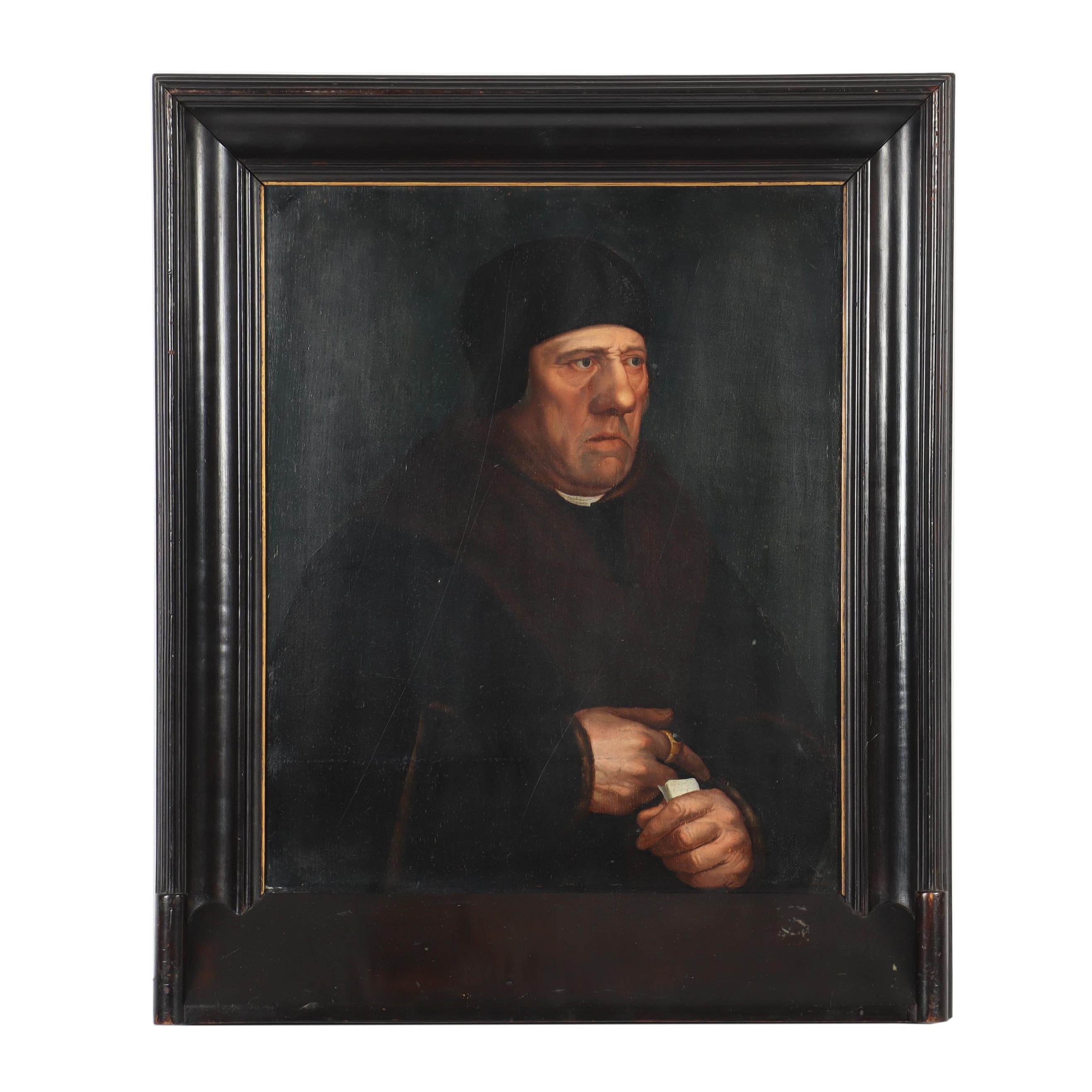 Copy Oil Painting After Hans Holbein "Portrait of Sir Henry Wyatt"