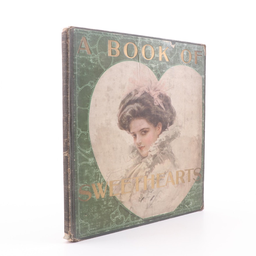 1908 "A Book of Sweethearts" Signed by Artist Wickliffe B. Moore