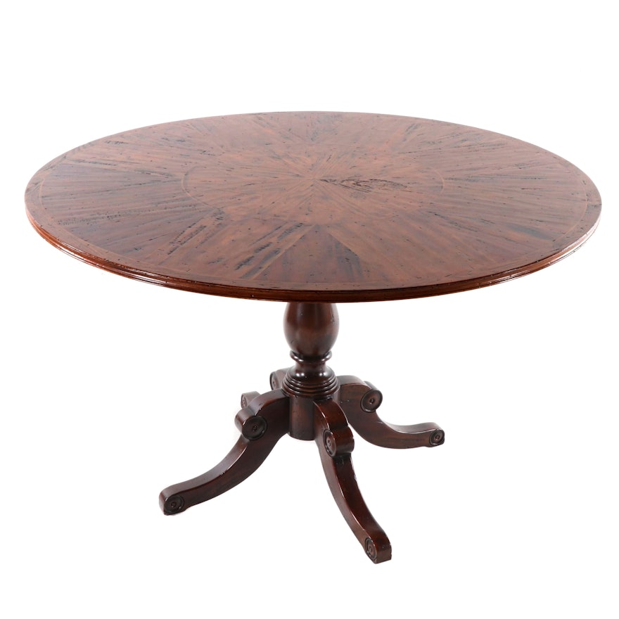 Federal Style Walnut Breakfast Table, by Colony Furniture Late 20th Century