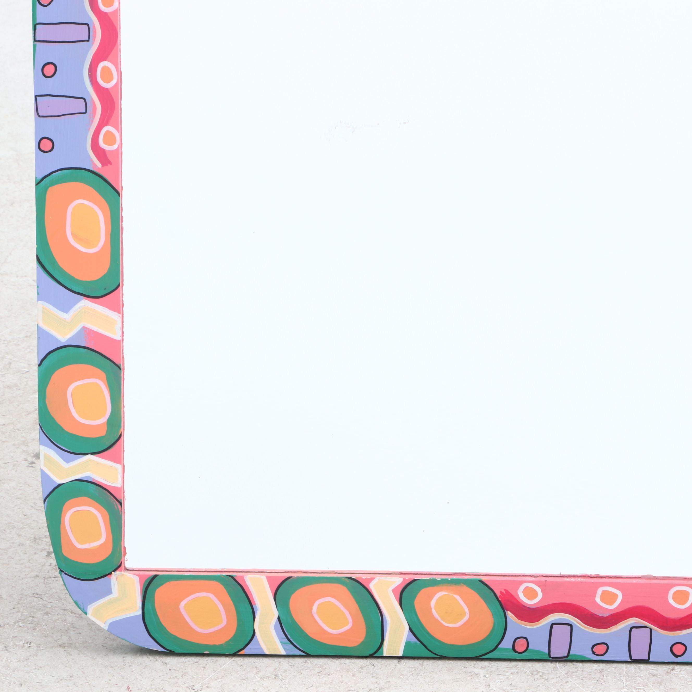 Abstract Hand-Painted Wall Mirror