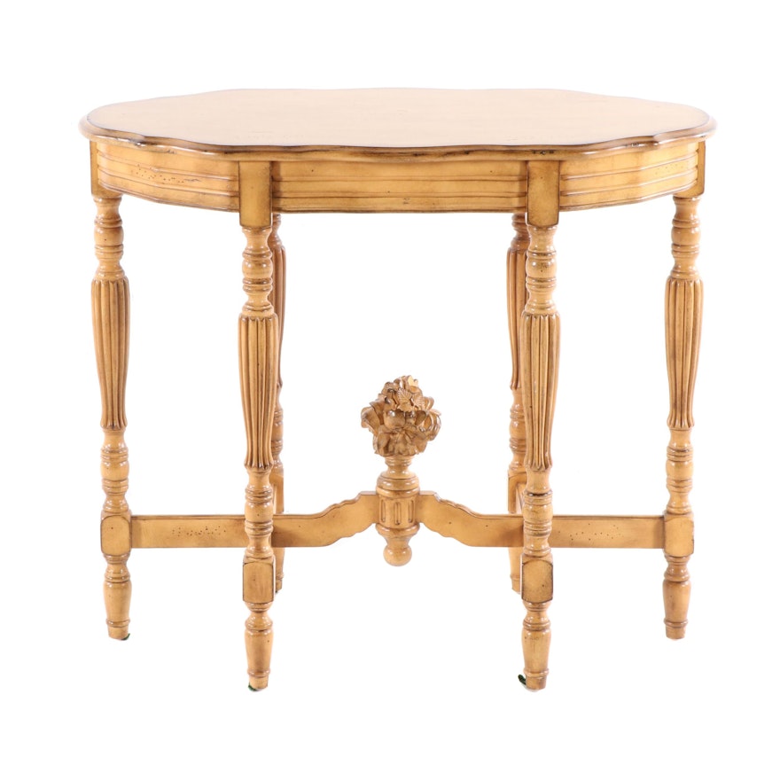 Rococo Style Pine Occasional Table, Contemporary