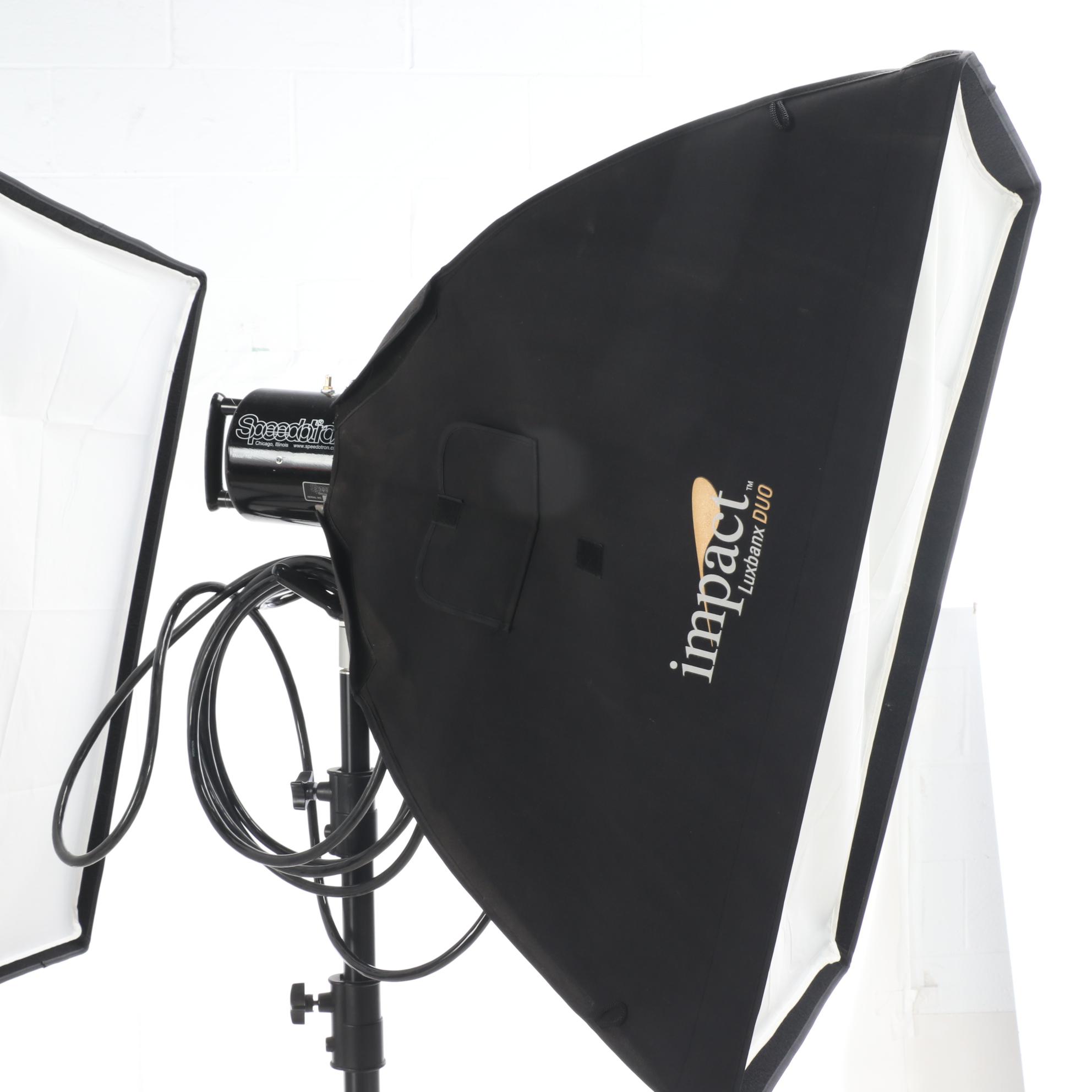 Speedotron Studio Strobes with Impact Luxbanx Duo Softboxes