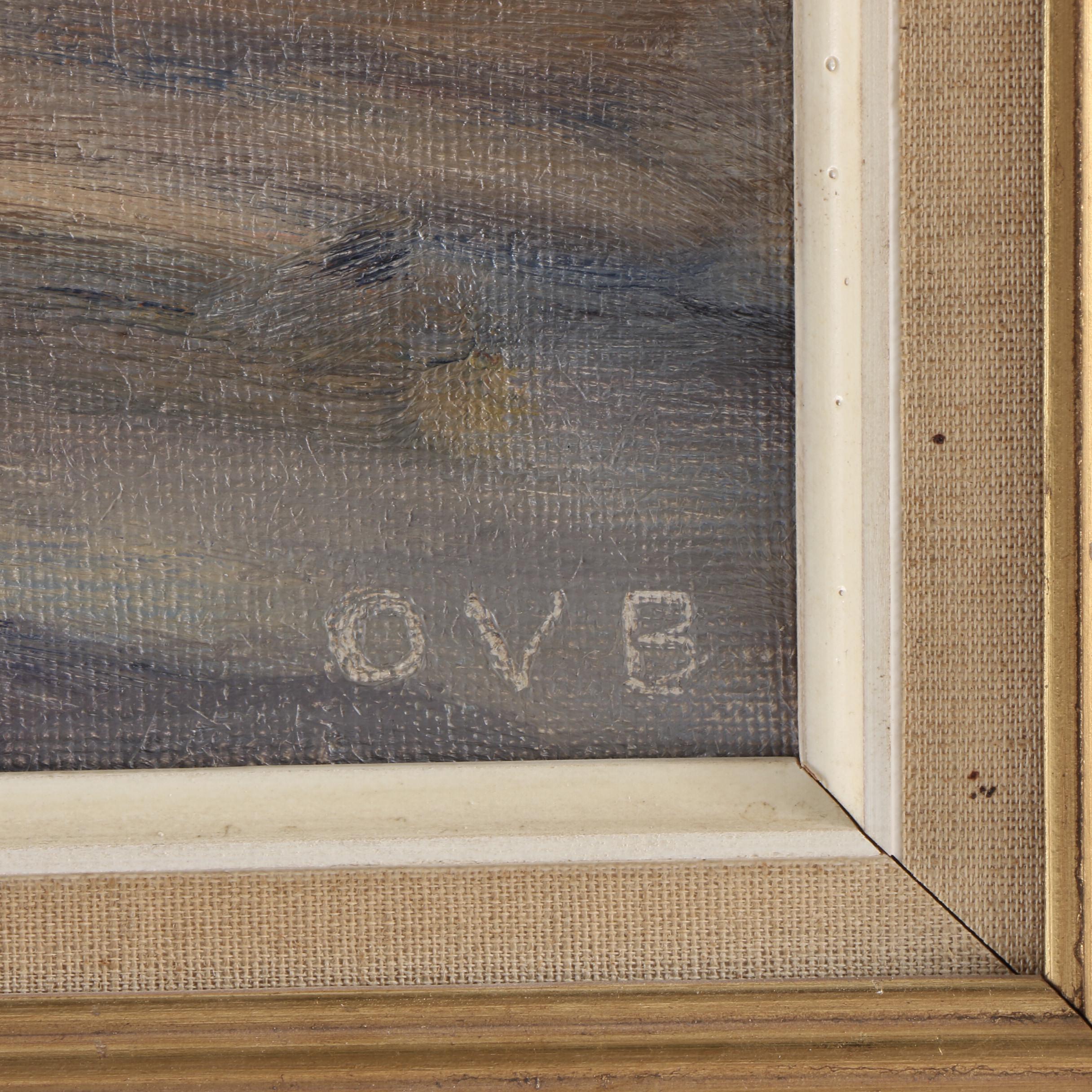 Orla Valdemar Borch Seascape Oil Painting