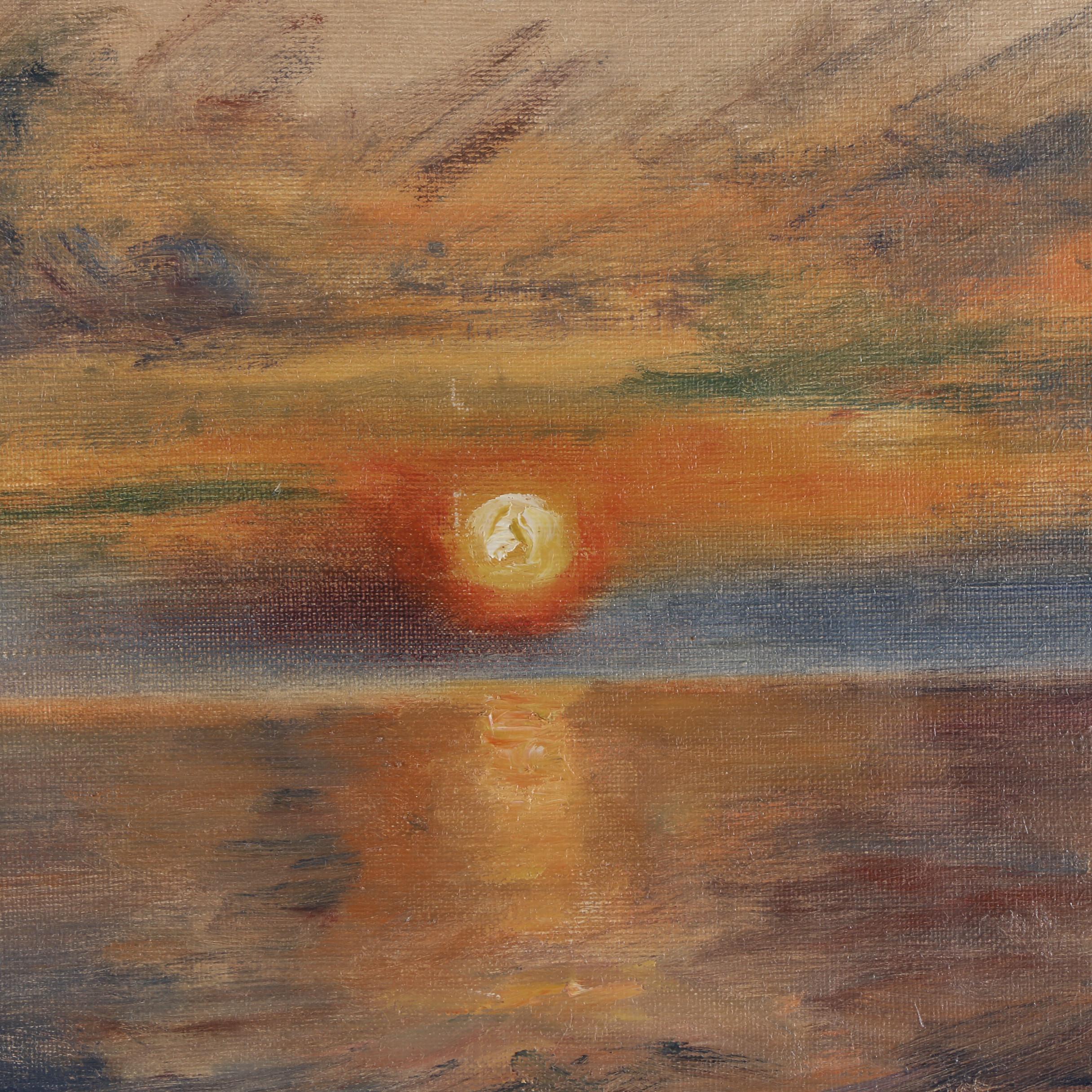 Orla Valdemar Borch Seascape Oil Painting