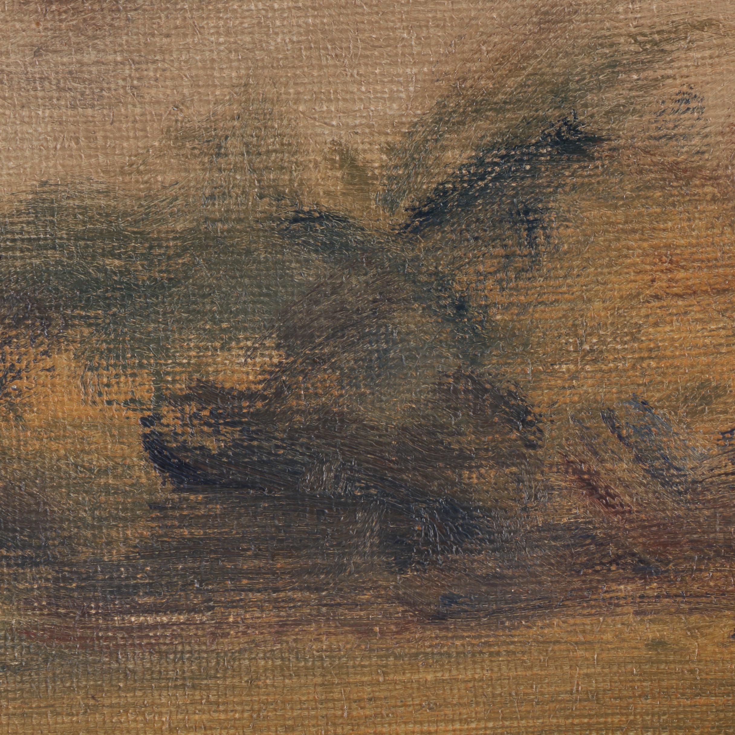 Orla Valdemar Borch Seascape Oil Painting