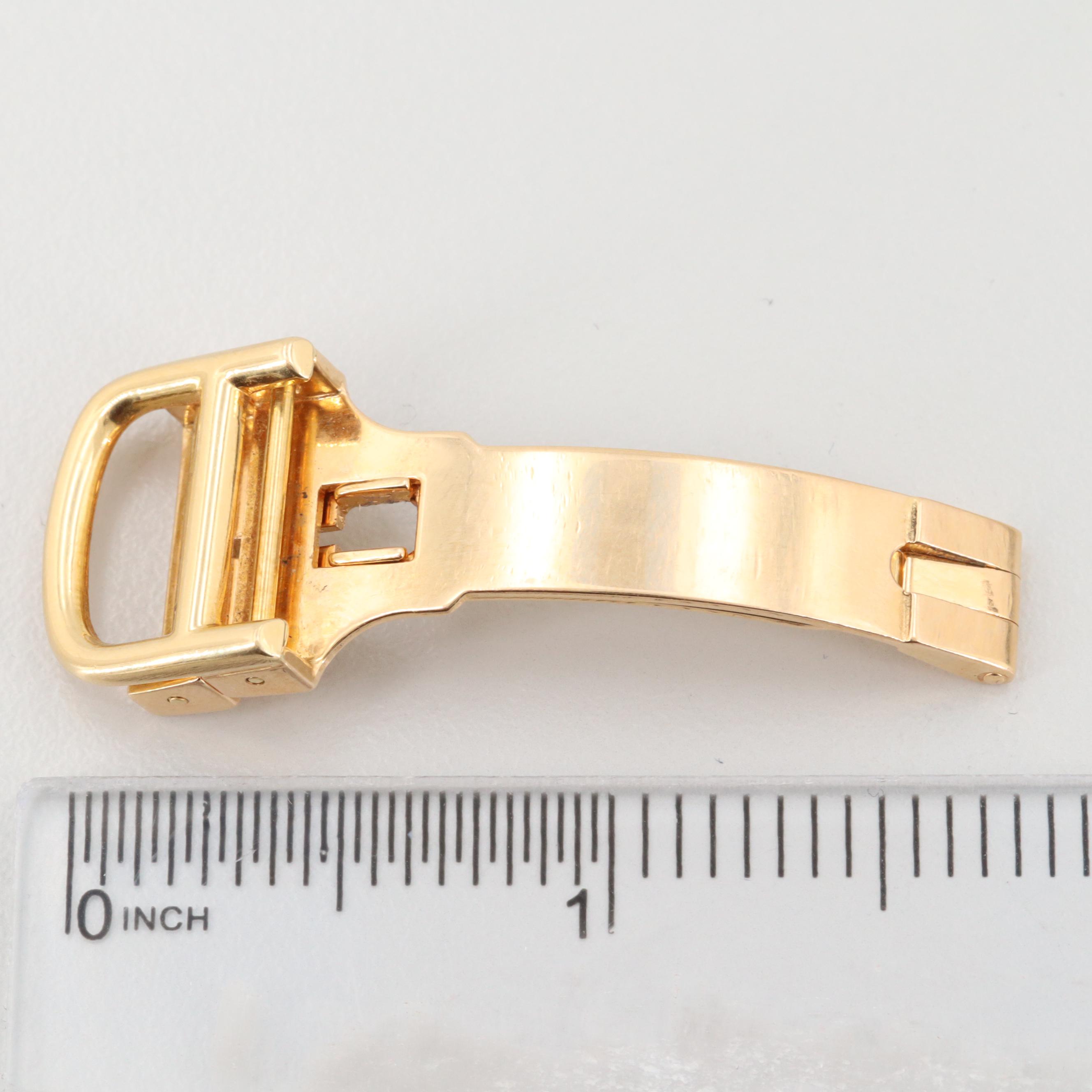 Cartier 18K Yellow Gold Fold Over Watch Clasp