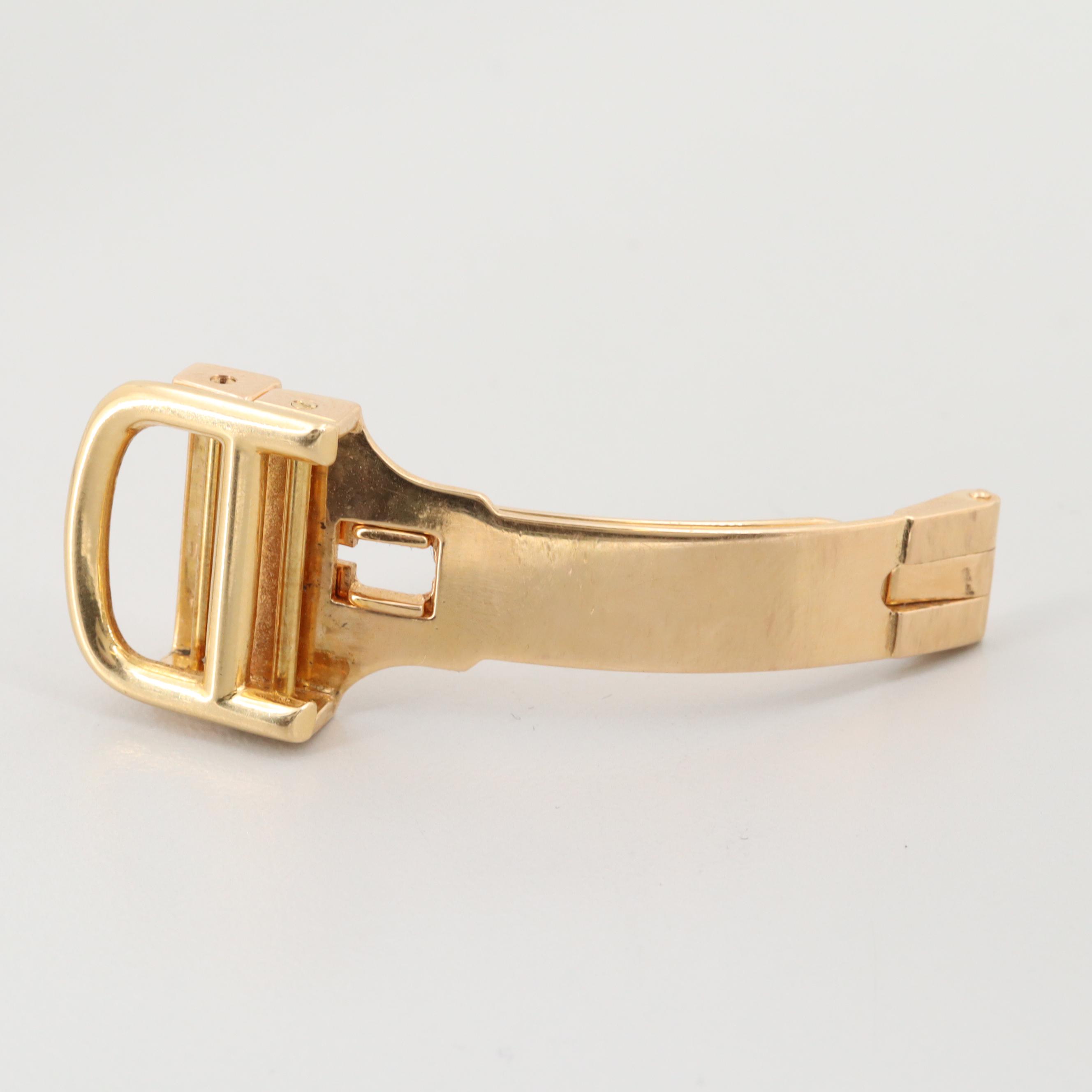 Cartier 18K Yellow Gold Fold Over Watch Clasp