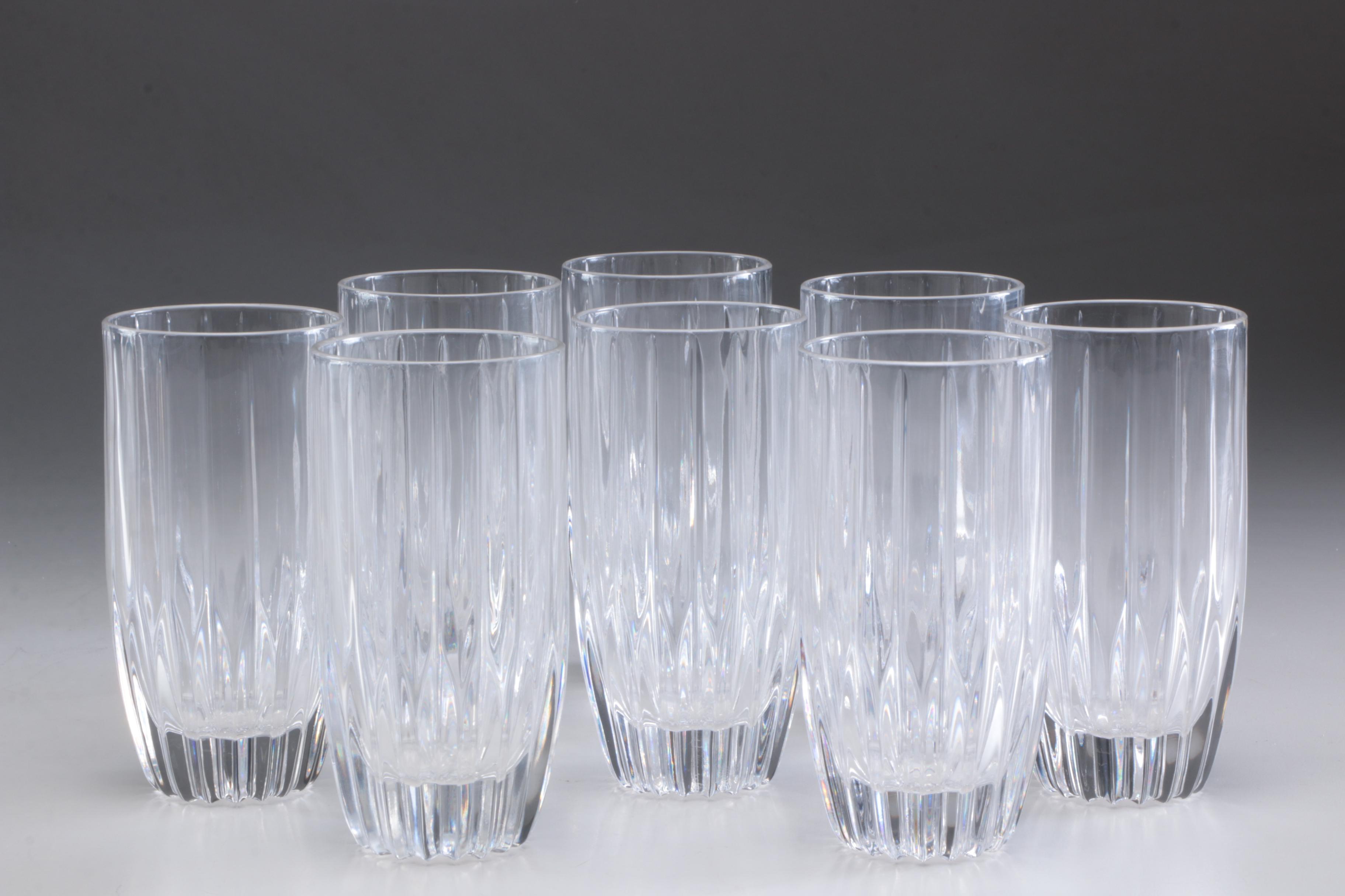 Waterford Crystal "Curraghmore" Sherry Glasses and Mikasa "Park Lane" Glasses