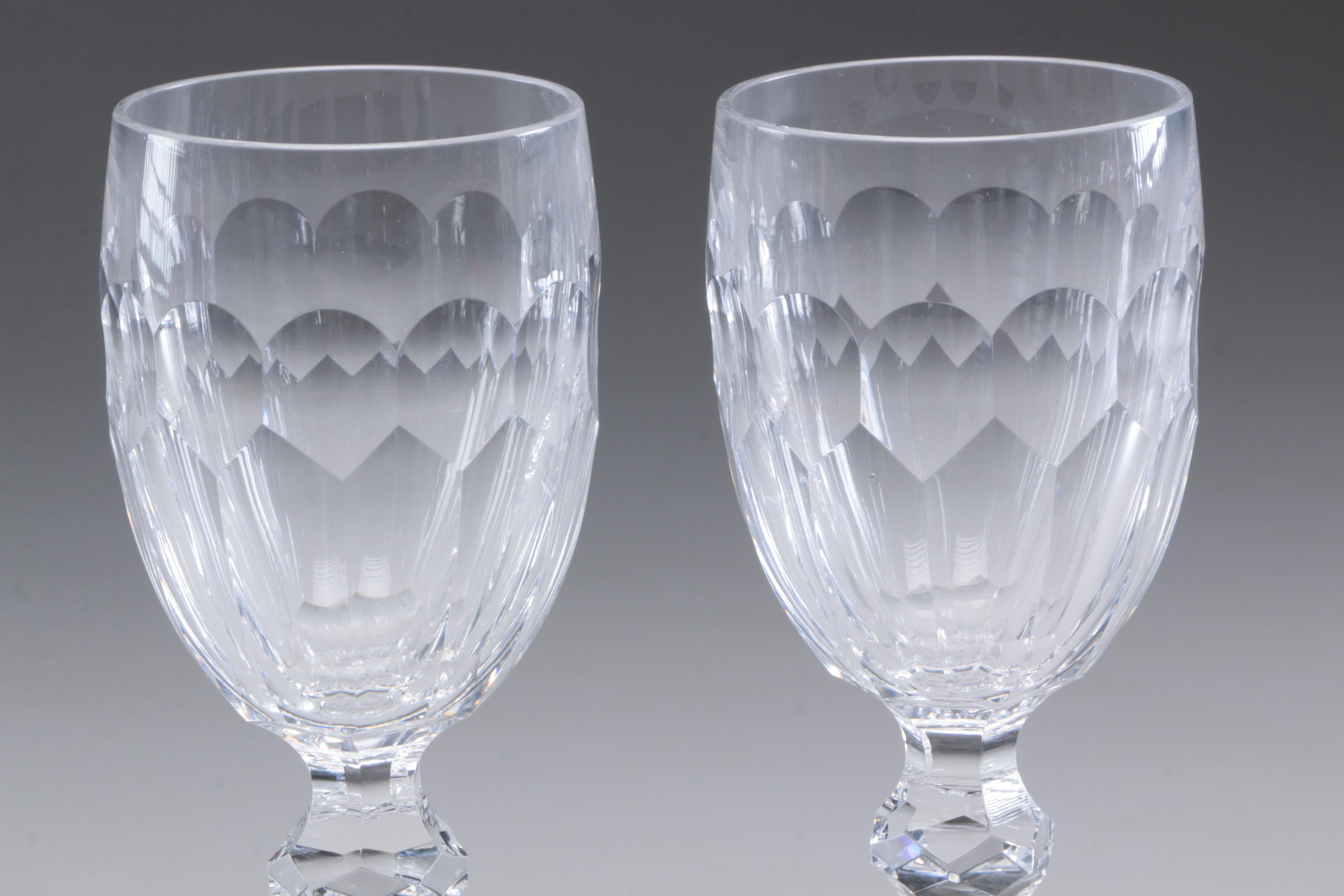 Waterford Crystal "Curraghmore" Sherry Glasses and Mikasa "Park Lane" Glasses